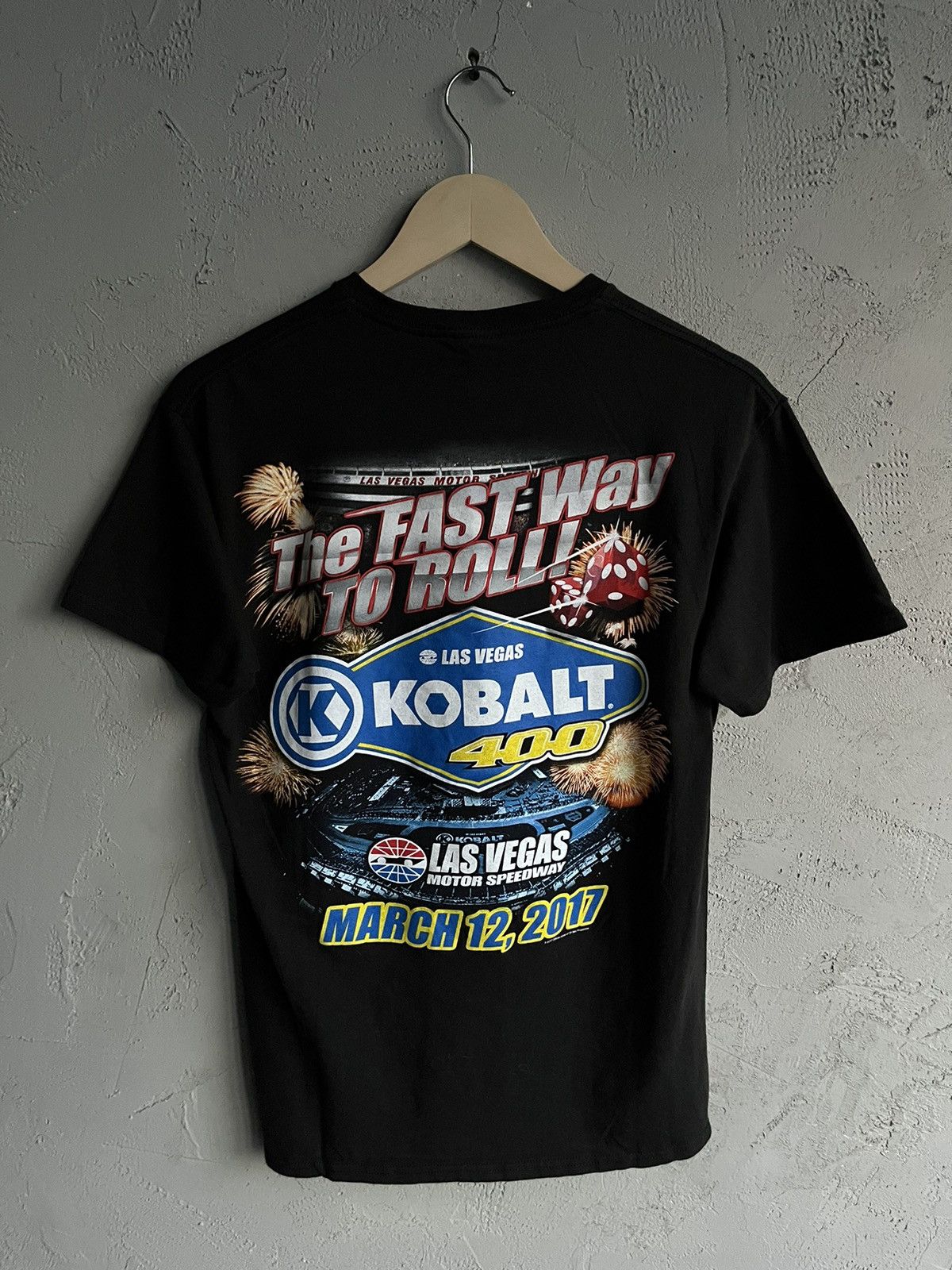 NASCAR Vintage Racing Kobalt 400 NASCAR Motorsports Tee 2017 Size US M / EU 48-50 / 2 - 3 Thumbnail