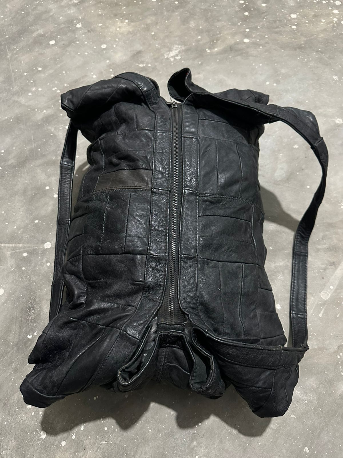 Leather 🔥Unknown Leather 2 Way Bag Nice Design Patches Size ONE SIZE - 11 Thumbnail