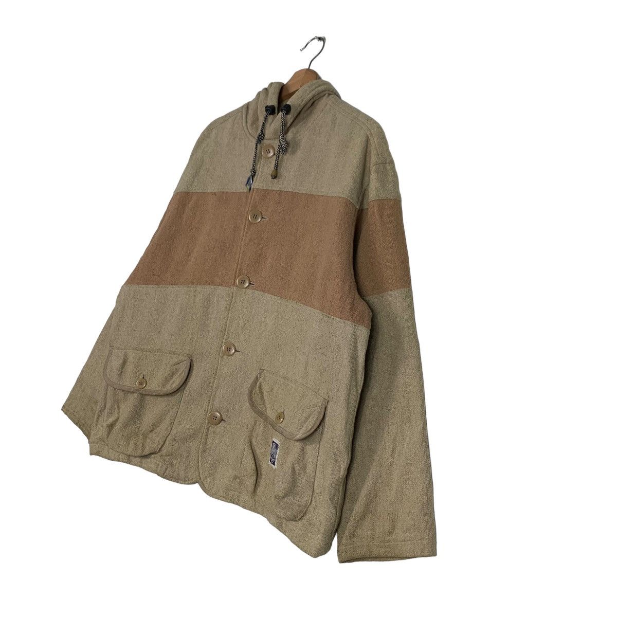 ABAHOUSE ABAHHOUSE Hooded Jacket Button Closure #0329-C15 Size US XL / EU 56 / 4 - 2 Thumbnail