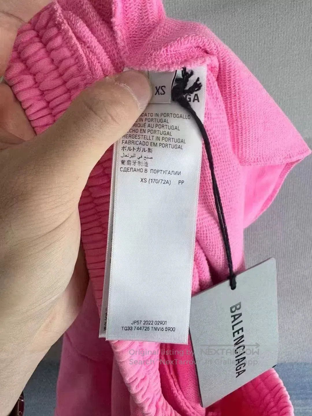 Balenciaga Balenciaga Pink Distressed Mud-Dyed Shorts XS. Size 25" / US 0 / IT 36 - 3 Thumbnail
