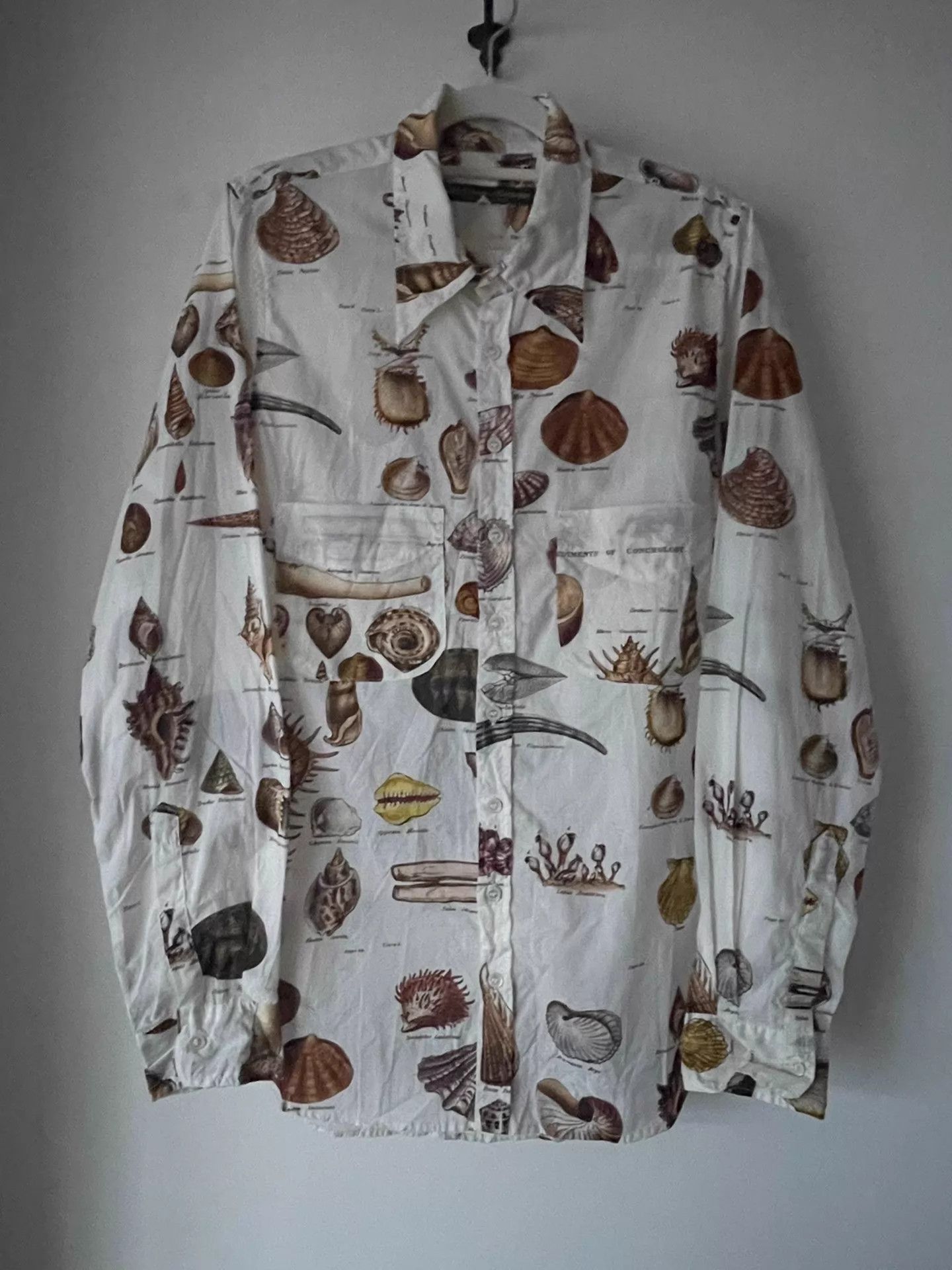Paul Harnden Shoemakers Paul Harnden S/S16 Shell Print Cotton Shirt M Size US M / EU 48-50 / 2 - 1 Thumbnail