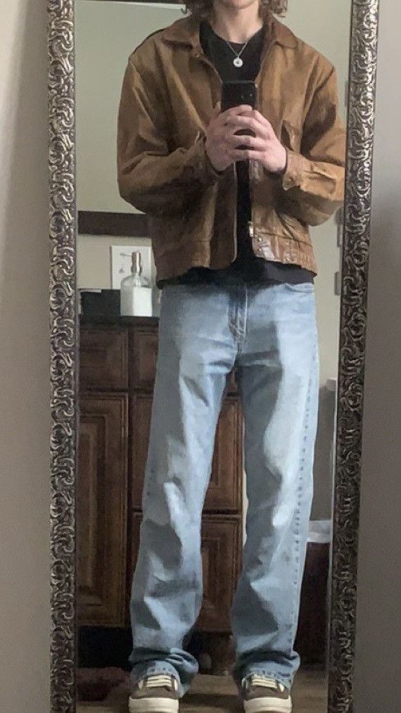 Vintage 80s Type A-1 Cropped Distressed Faded Leather Jacket