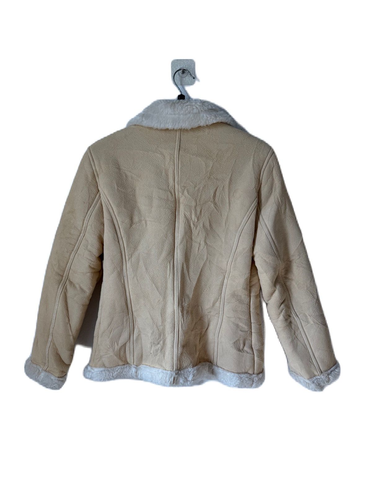 United Colors Of Benetton Winter Jacket Benetton Zipper Sherpa Size M / US 6-8 / IT 42-44 - 5 Thumbnail