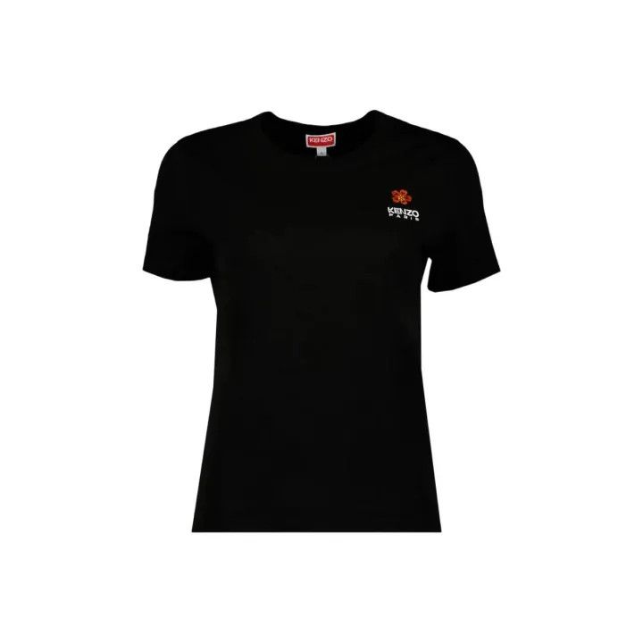 Kenzo Kenzo Embroidered Short Sleeve T-shirt for Women 0079 Size S / US 4 / IT 40 - 1 Thumbnail