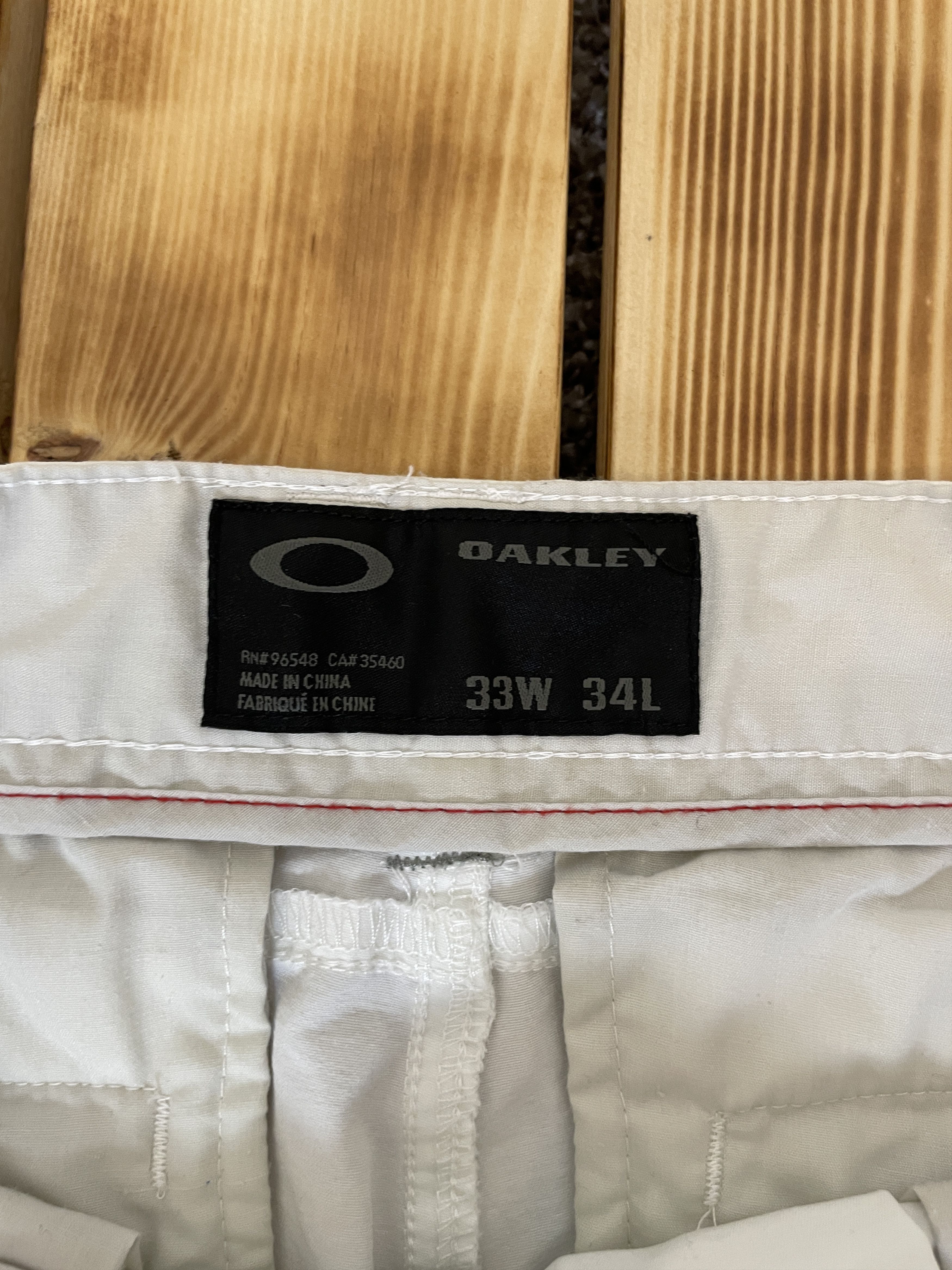 Oakley Oakley White Nylon Pants Y2K Vintage Outdoor Golf Size US 33 - 4 Thumbnail