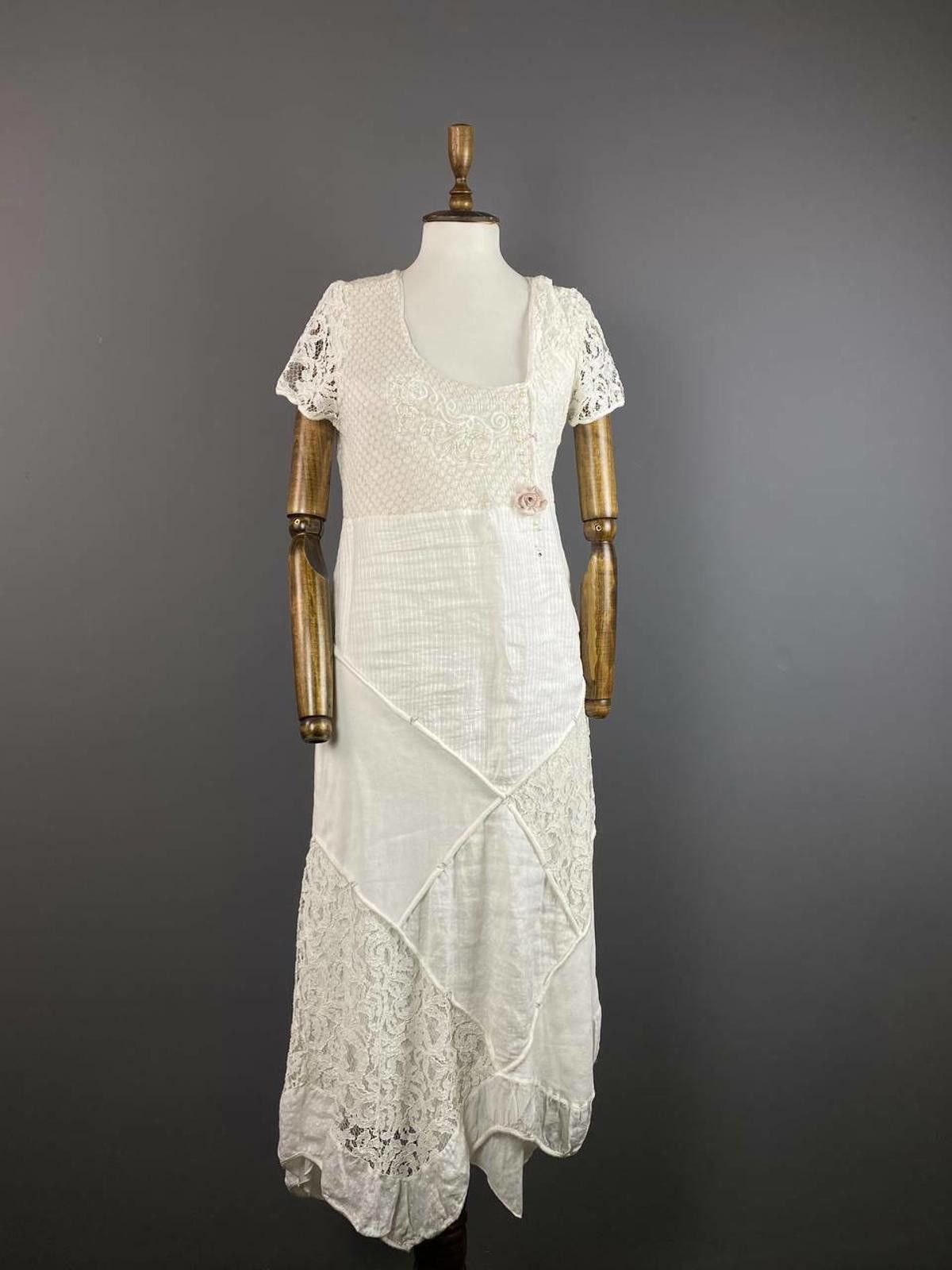 Designer Elisa Cavaletti Sono Italiano Mesh A-Line Maxi Dress Size XS Size XS / US 0-2 / IT 36-38 - 1 Thumbnail