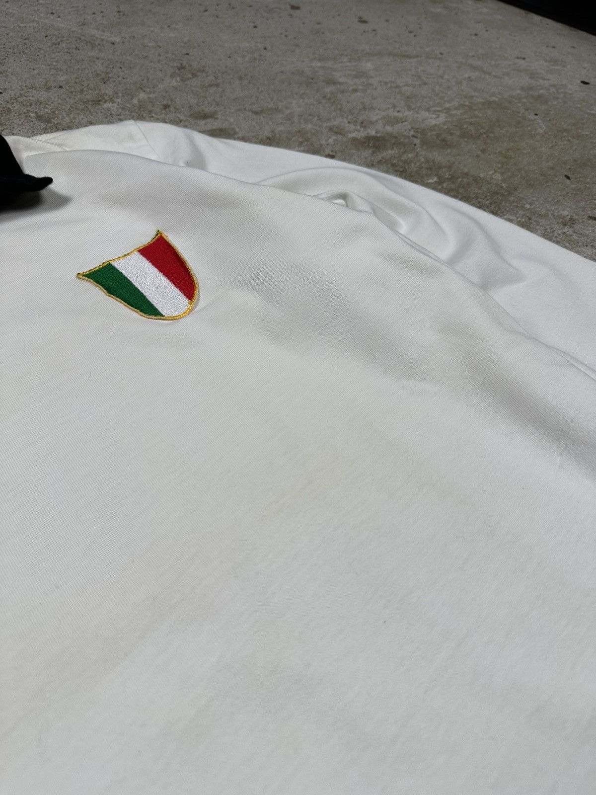 Vintage Vintage 90s Italy Long Sleeve Jersey Copa White Rugby Soccer Size US S / EU 44-46 / 1 - 5 Thumbnail