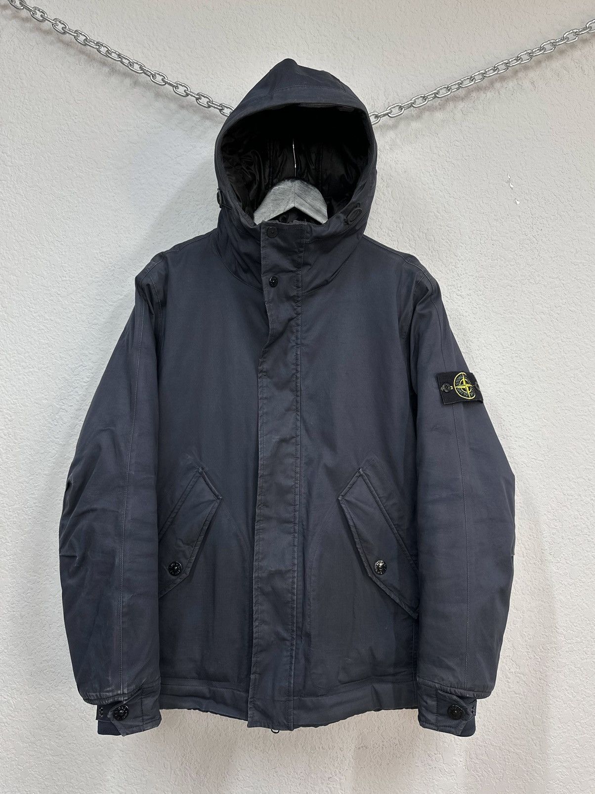 Stone Island Vintage Stone Island Down Jacket Massimo Osti Faded 