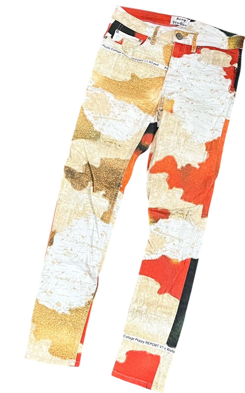 Acne Studios Acne studios skin 5 w poppy printed jeans Size US 27 - 2 Thumbnail