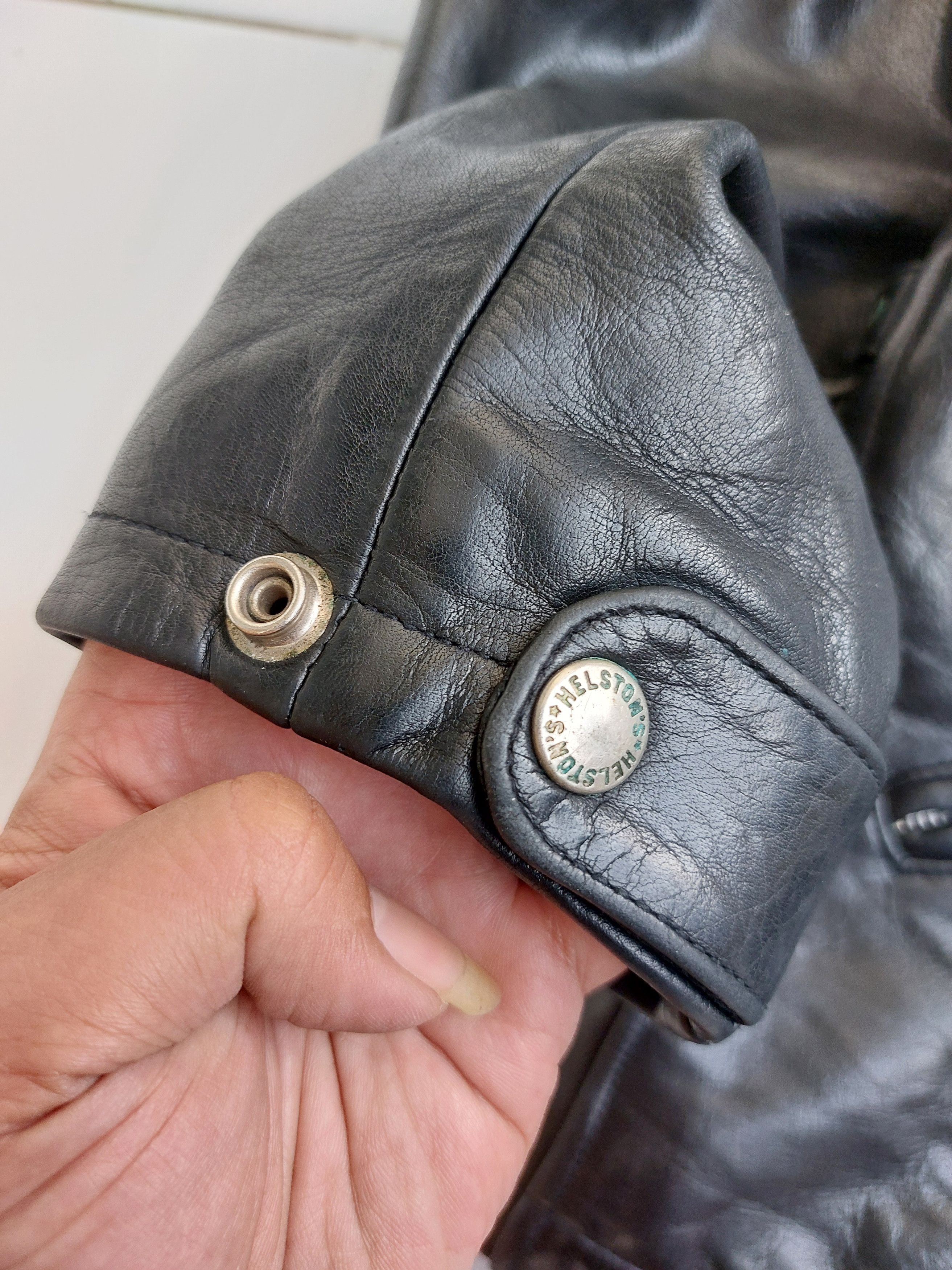 Vintage Helstons Vintage Lady Biker Leather Jacket Womens Size L / US 10 / IT 46 - 14 Thumbnail