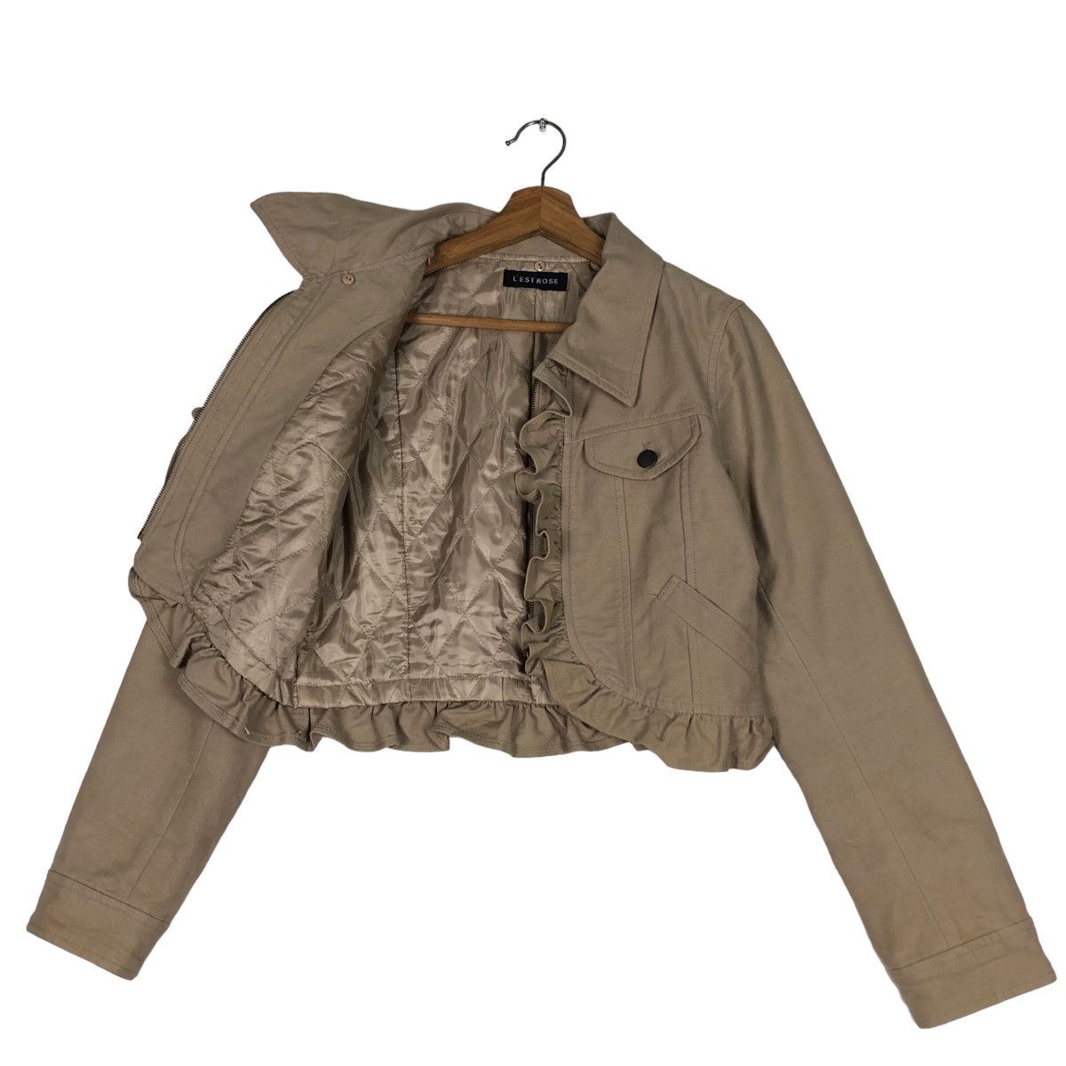 Japanese Brand 🔥Vtg Cropped Biker Jacket Bondage Parachute L’Est Rose Size US M / EU 48-50 / 2 - 10 Thumbnail