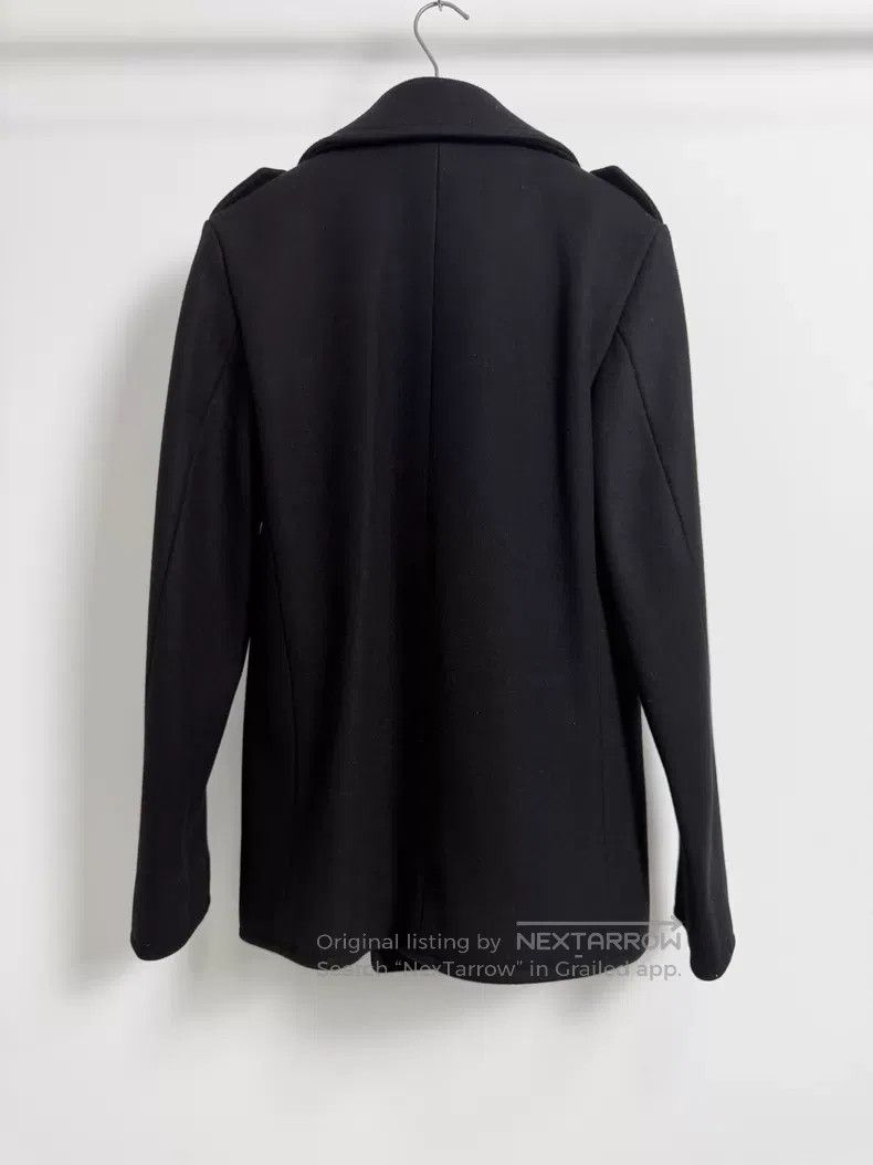 Saint Laurent Paris Saint Laurent Paris Black Double Breasted Navy Wool Coat Size US S / EU 44-46 / 1 - 3 Thumbnail