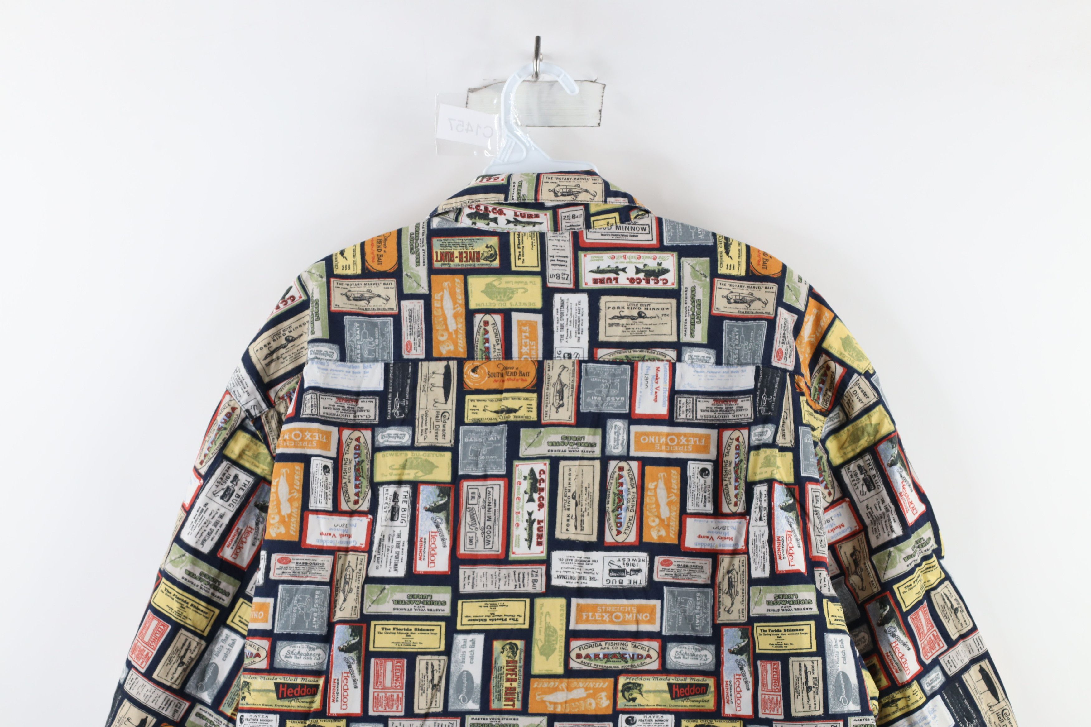 Columbia × Vintage Vintage 90s Columbia Over Print Short Sleeve Button Shirt Size US L / EU 52-54 / 3 - 9 Thumbnail