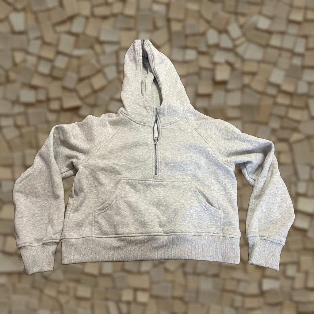 Vintage Automet Hoodie Women’s Medium Gray Pullover Long Sleeve Half Zip - Activewear, Regular Fit, Zip Closure, Solid - Hoodie - Womens Size M / US 6-8 / IT 42-44 - 1 Thumbnail