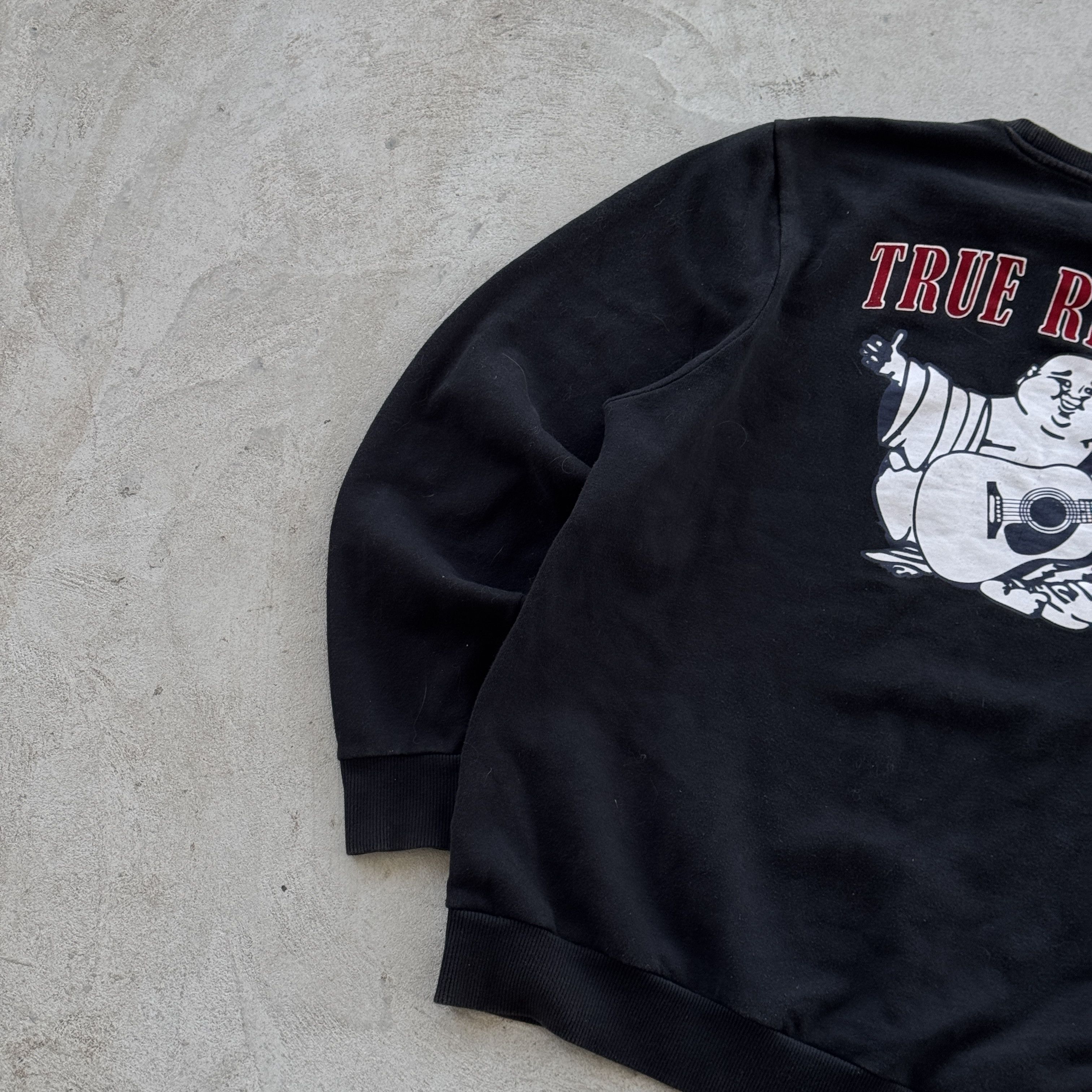 True Religion True Religion Black Sweatshirt XL Buddha Back Logo Size US XL / EU 56 / 4 - 4 Thumbnail