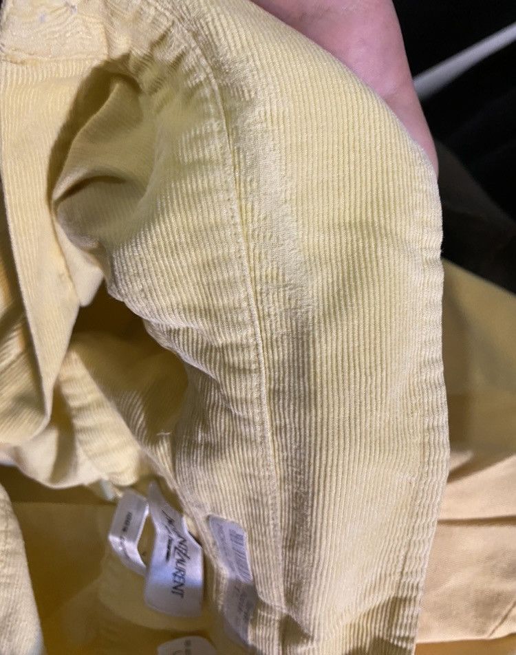 Yves Saint Laurent Corduroy YSL Shirt Velvet Yellow Size US L / EU 52-54 / 3 - 17 Thumbnail