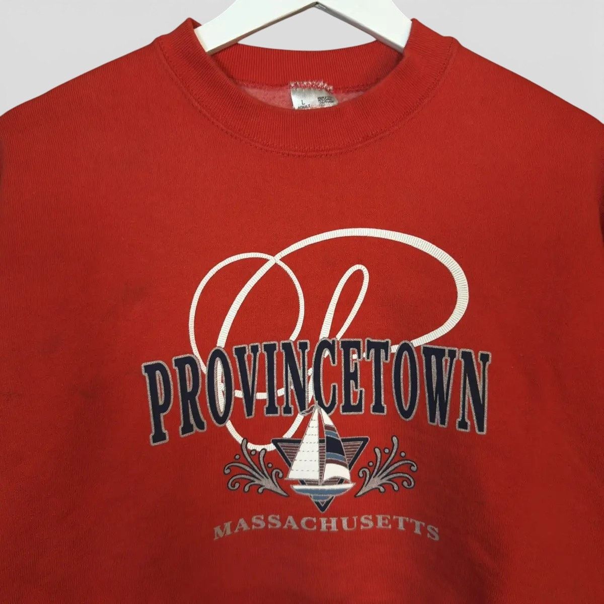 Vintage Vintage 90s Provincetown Massachusetts Crewneck Sweatshirt Size US L / EU 52-54 / 3 - 2 Thumbnail