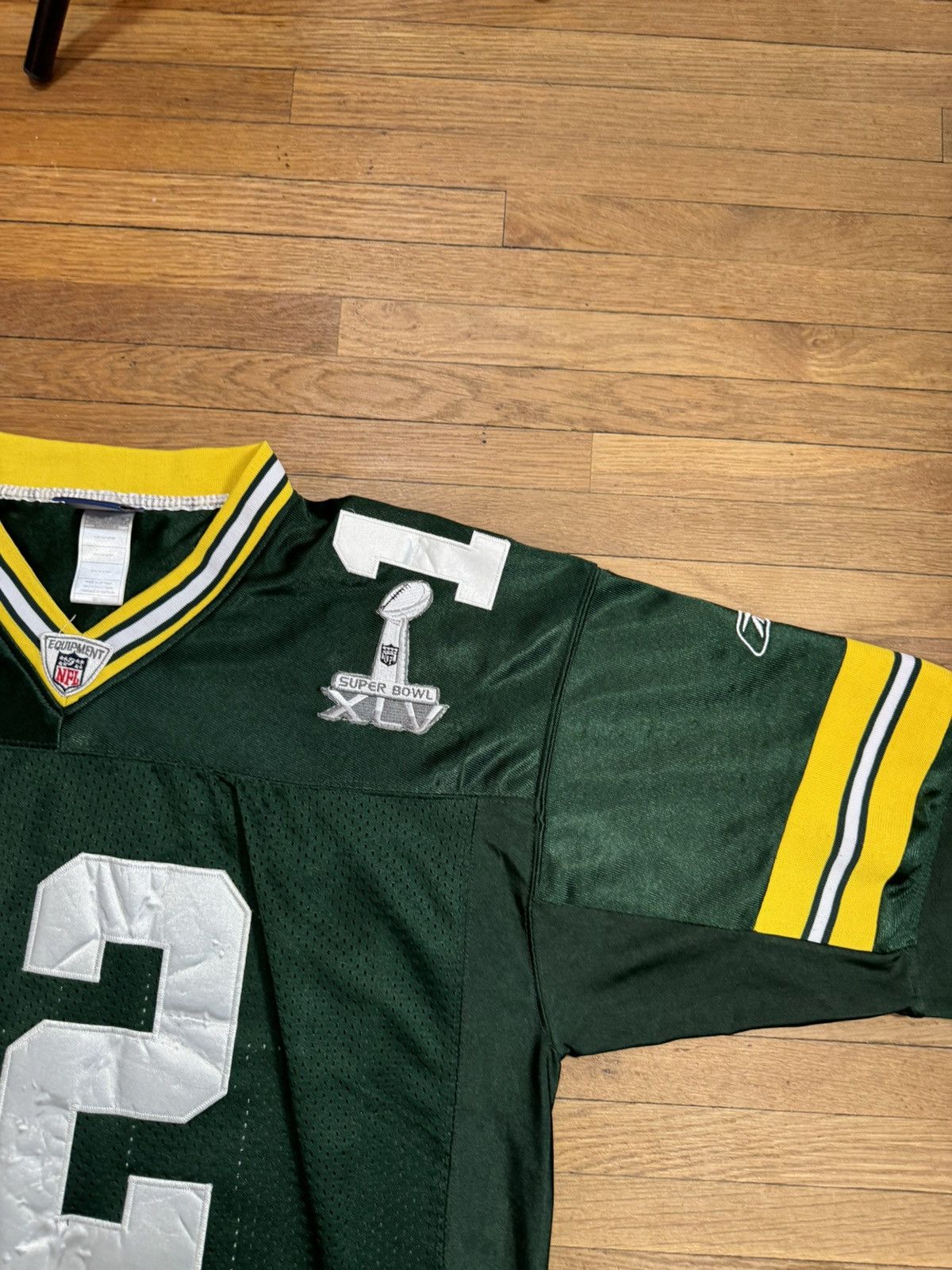 NFL × Vintage Green Bay Packers Aaron Rodgers Jersey #12 Super Bowl XLV Size US XL / EU 56 / 4 - 5 Thumbnail