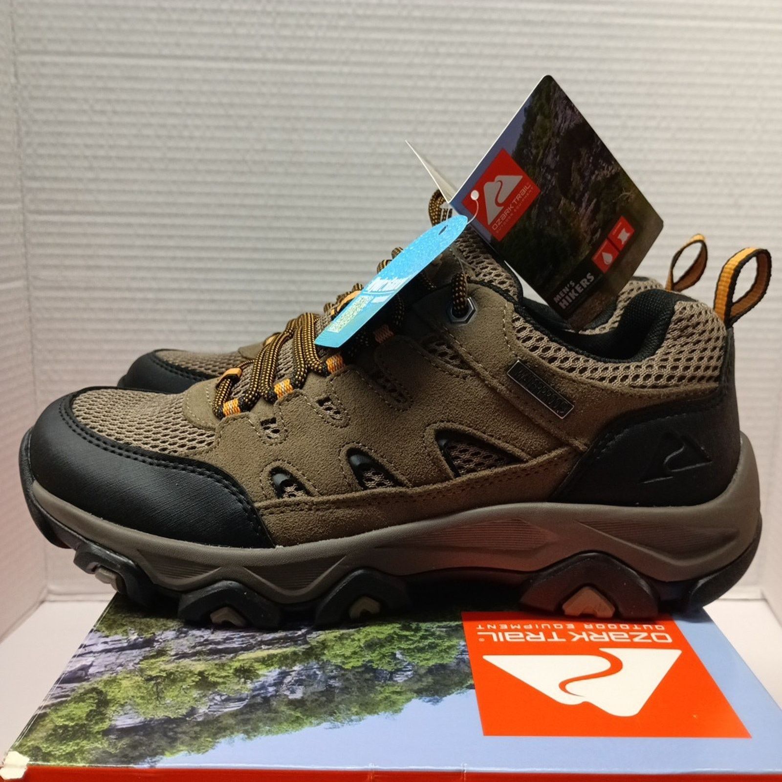 Other Ozark Trail Mens Hiking Shoes Size 7 Low Hiker Taupe Leather Size US 7 / EU 40 - 3 Thumbnail