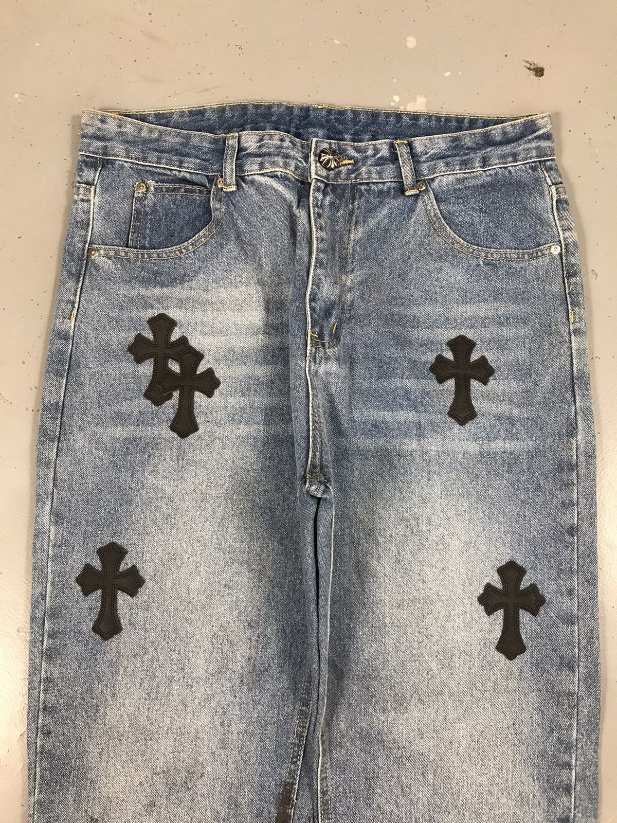 Vintage Rare vintage ch inspired patch denim pant Size US 34 / EU 50 - 4 Thumbnail