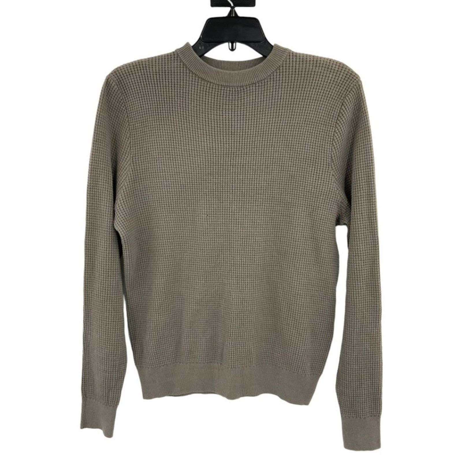 Other Jeff Taupe Waffle Weave Crewneck Sweater Small NWT $198 MSRP Size US S / EU 44-46 / 1 - 1 Thumbnail