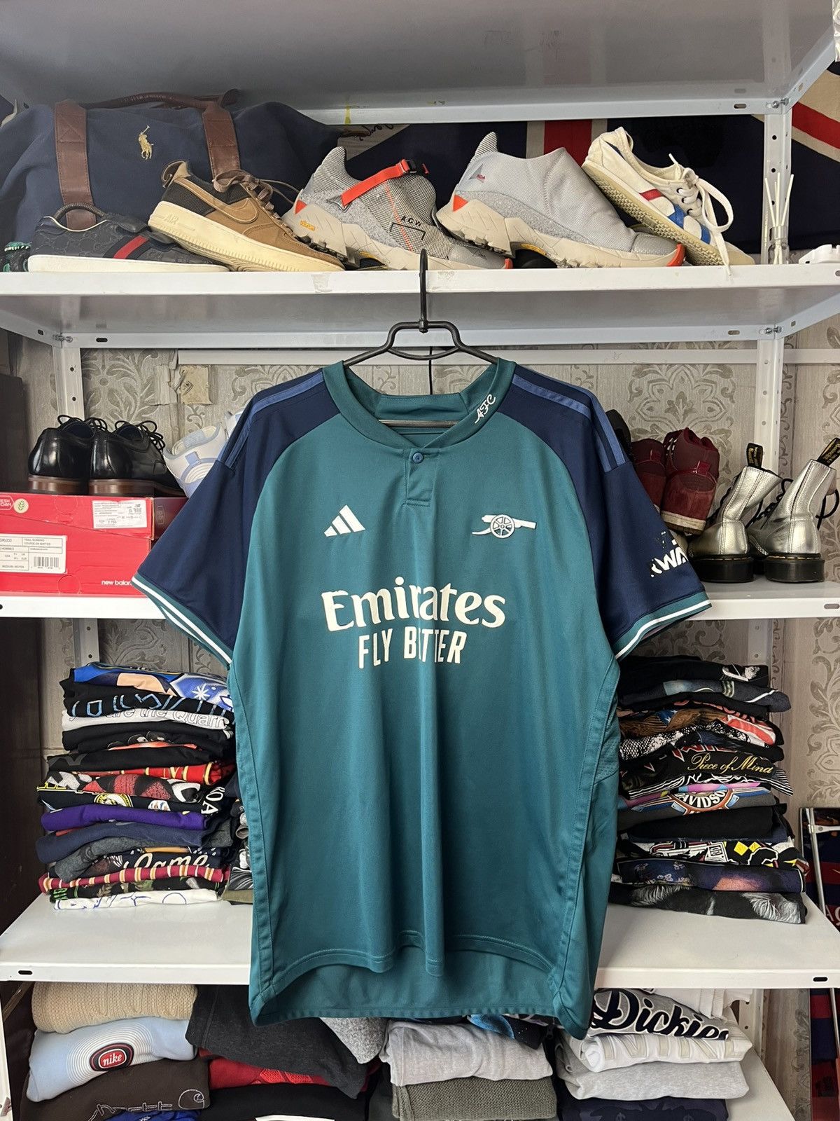 Other Vintage Arsenal 23/24 Blockcore Jersey Y2K Drill Size US XXL / EU 58 / 5 - 1 Thumbnail