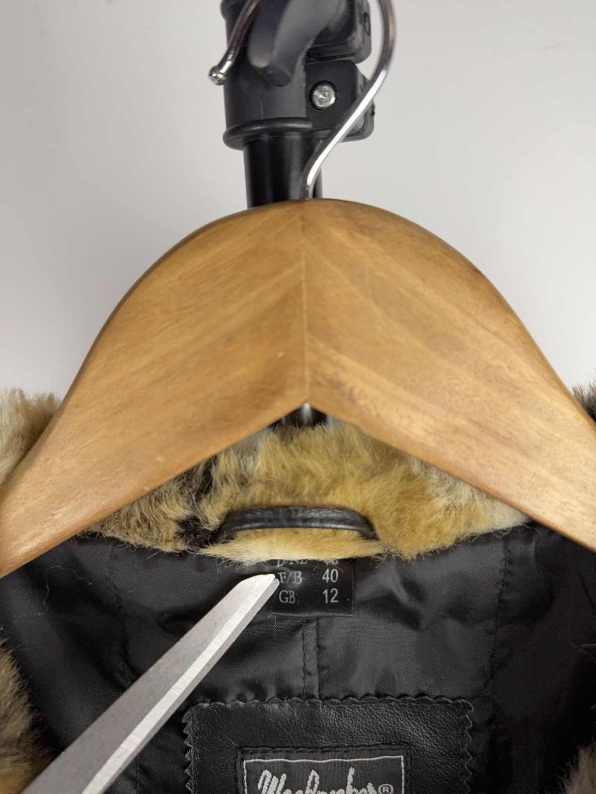 Japanese Brand Woodpecker Leather Coat Faux Fur Collar Casual Collection Size M / US 6-8 / IT 42-44 - 3 Thumbnail