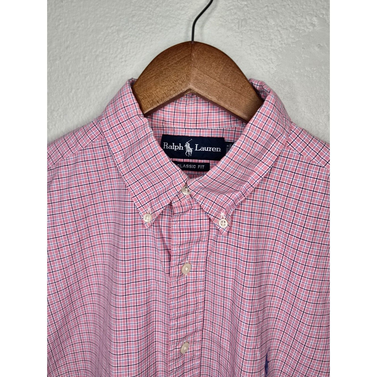 Ralph Lauren Vintage Ralph Lauren Button Up Pink Shirt Plaid Large RL Size US L / EU 52-54 / 3 - 4 Thumbnail