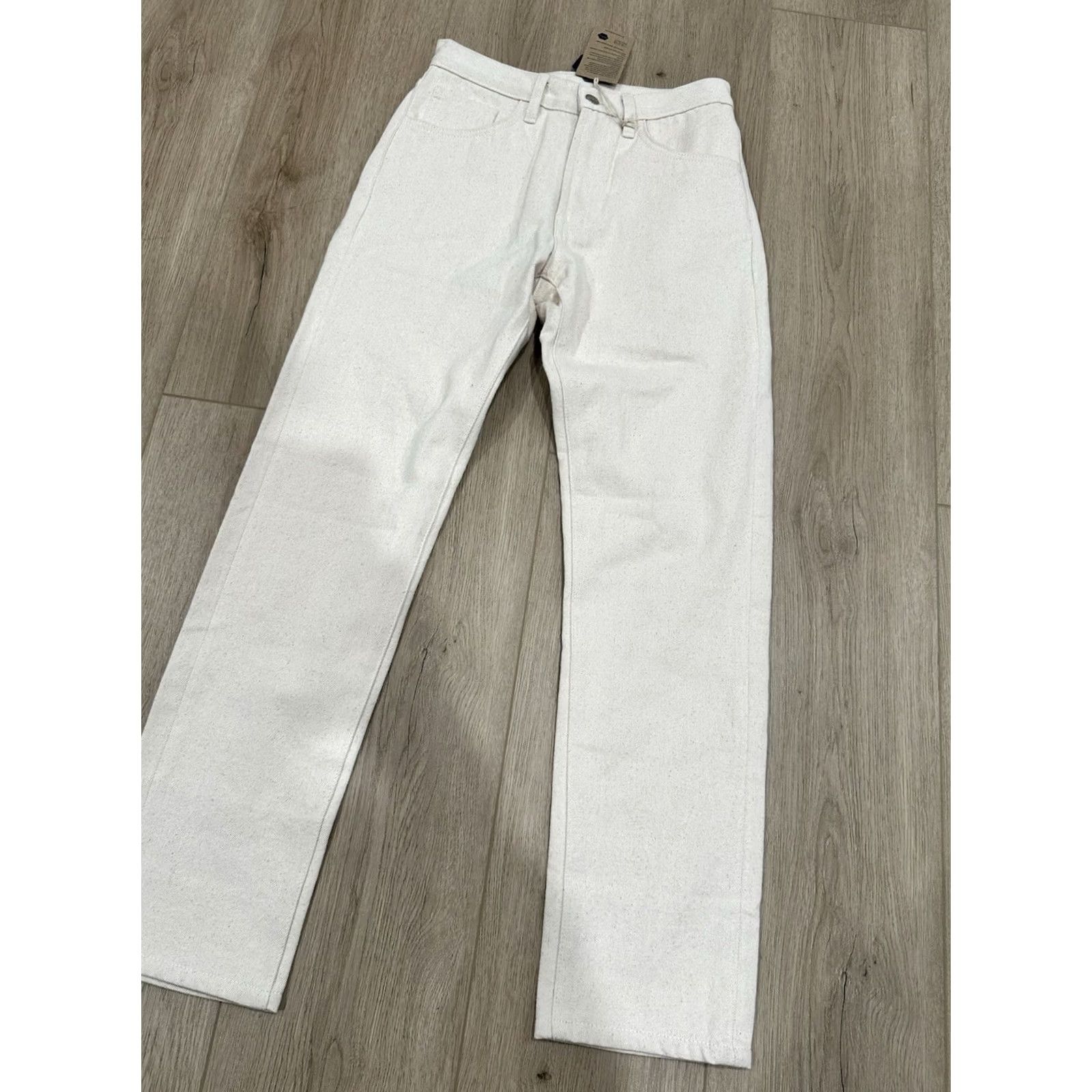 Vintage NWT Industry of All Nations Canvas Pants 28 x 28 Men Ivory Straight 5-Pocket Workwear Casual Regular Vintage No Size US 28 / EU 44 - 2 Thumbnail