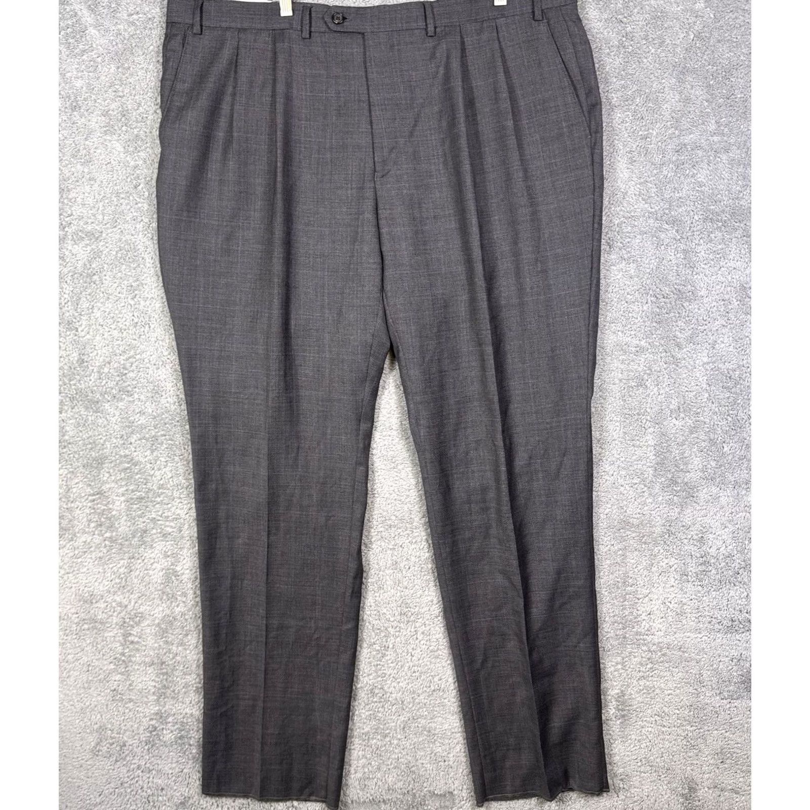 Ralph Lauren Lauren Ralph Lauren Mens Pants 45x36 Unhemmed Wool Dress Slacks Windowpane Size US 44 / EU 60 - 3 Thumbnail