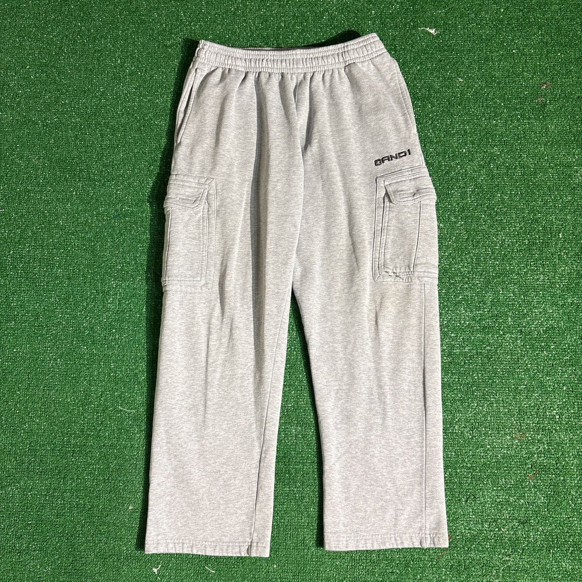 Other Y2K AND1 Baggy Grey Sweatpants Size L Size US 36 / EU 52 - 1 Thumbnail