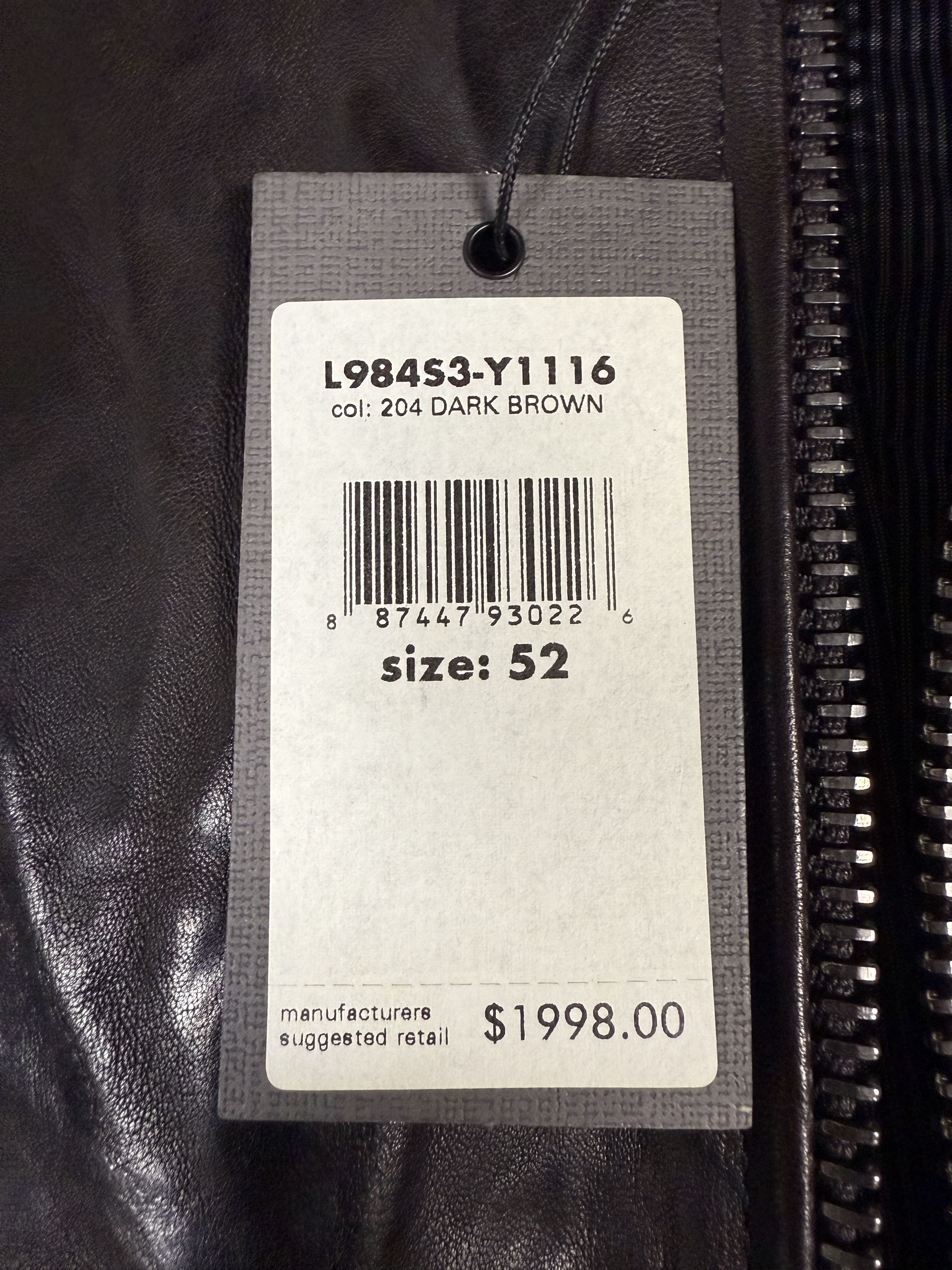 John Varvatos $2k John Varvatos Crinkle Leather Jacket w studded metal Size US L / EU 52-54 / 3 - 4 Thumbnail
