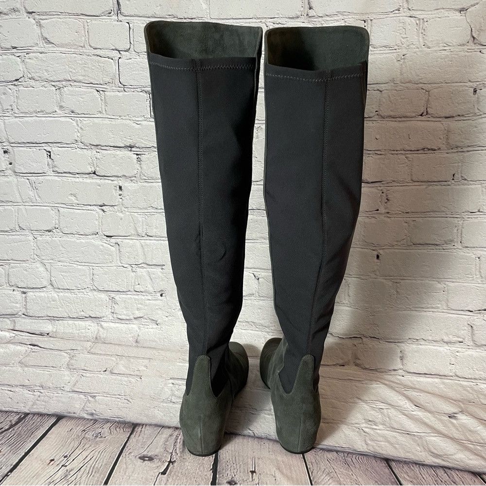 Stuart Weitzman New Stuart Weitzman Lander Over-the-knee Wedge Boots In Sla Size US 8.5 / IT 38.5 - 5 Thumbnail