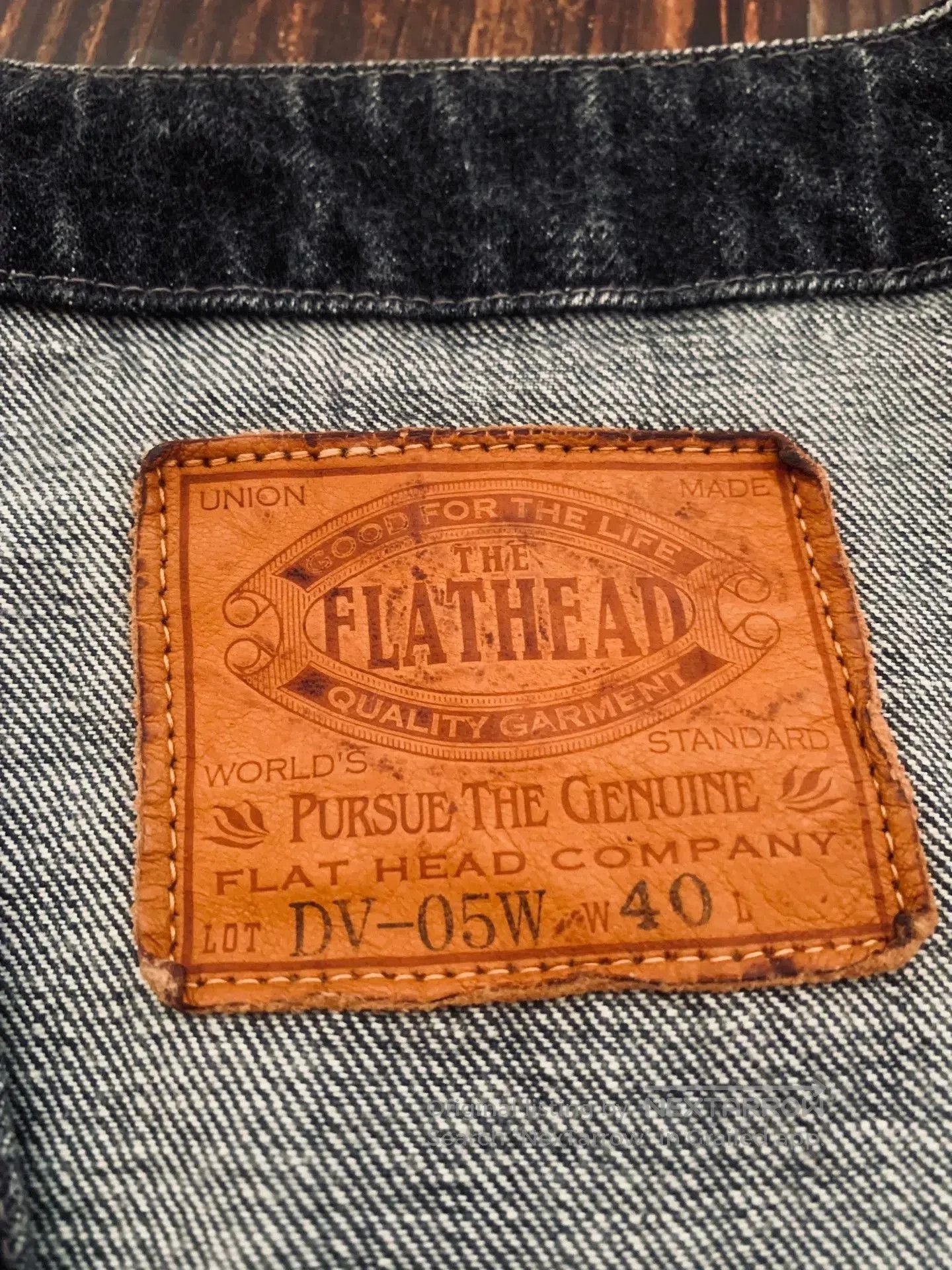 The Flat Head Flat Head Motorcycle Vest Denim Jacket. Size US XXL / EU 58 / 5 - 4 Thumbnail