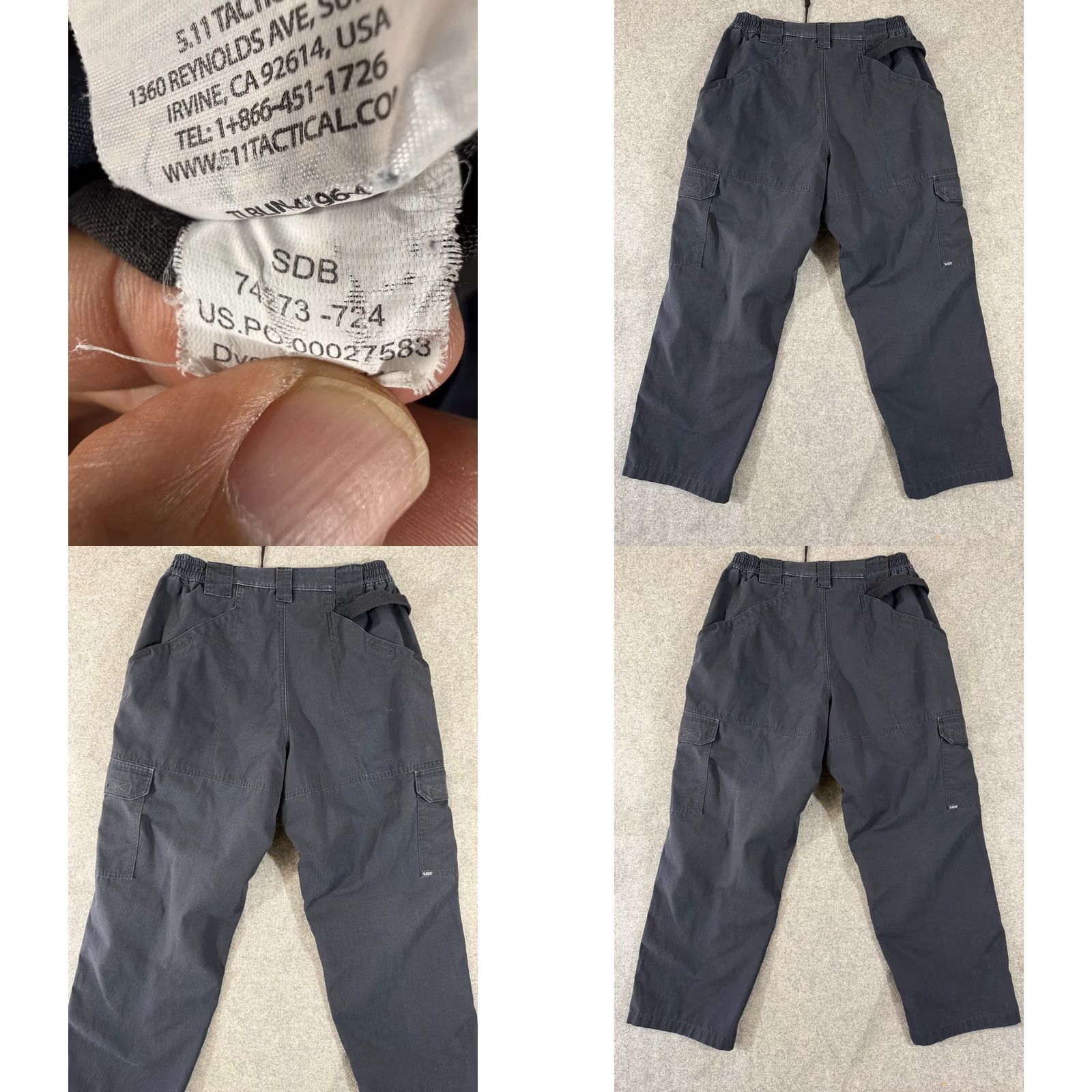 Vintage 5.11 Tactical Taclite Pro Pants Mens 32x28 Blue Outdoor Ripstop Workwear Cargo Pant Mens Blue 5.11 Size US 32 / EU 48 - 8 Thumbnail