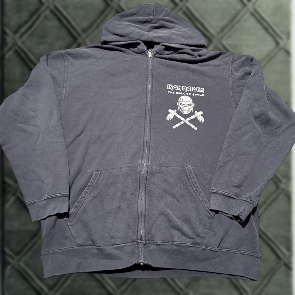Fruit Of The Loom Iron Maiden The Book of Souls Fruit of the Loom Full Zip Hoodie Black Medium Size US M / EU 48-50 / 2 - 1 Thumbnail