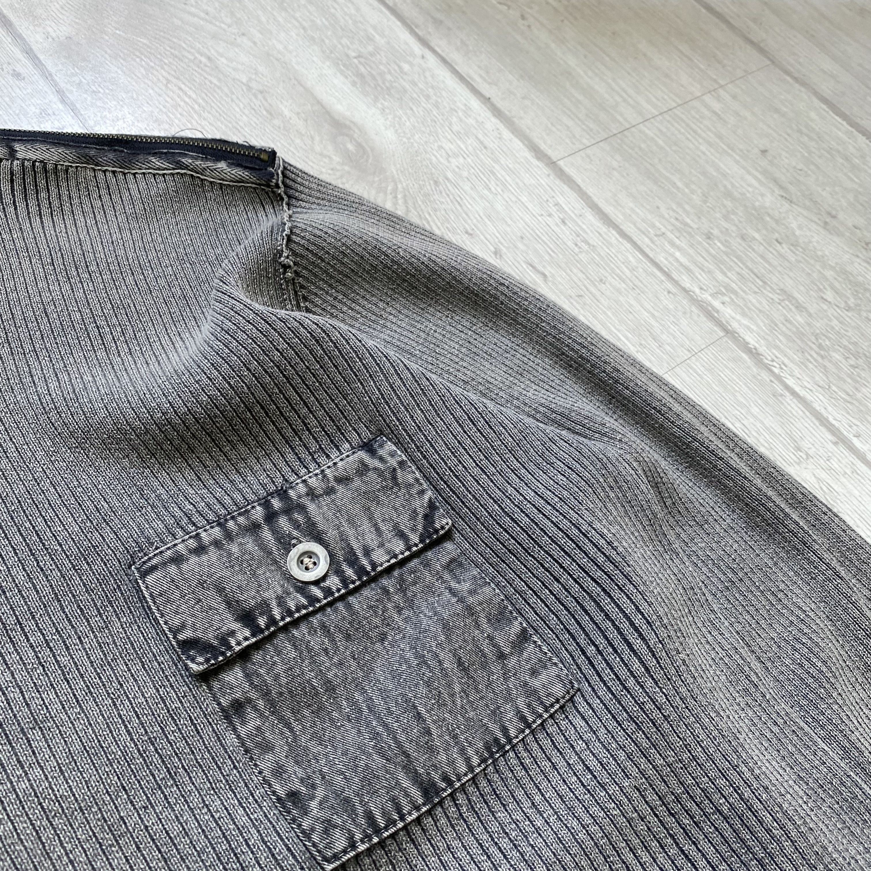 Diesel Vintage 90s Diesel Style Rock Ribbed zip sweater opium Size US M / EU 48-50 / 2 - 7 Thumbnail