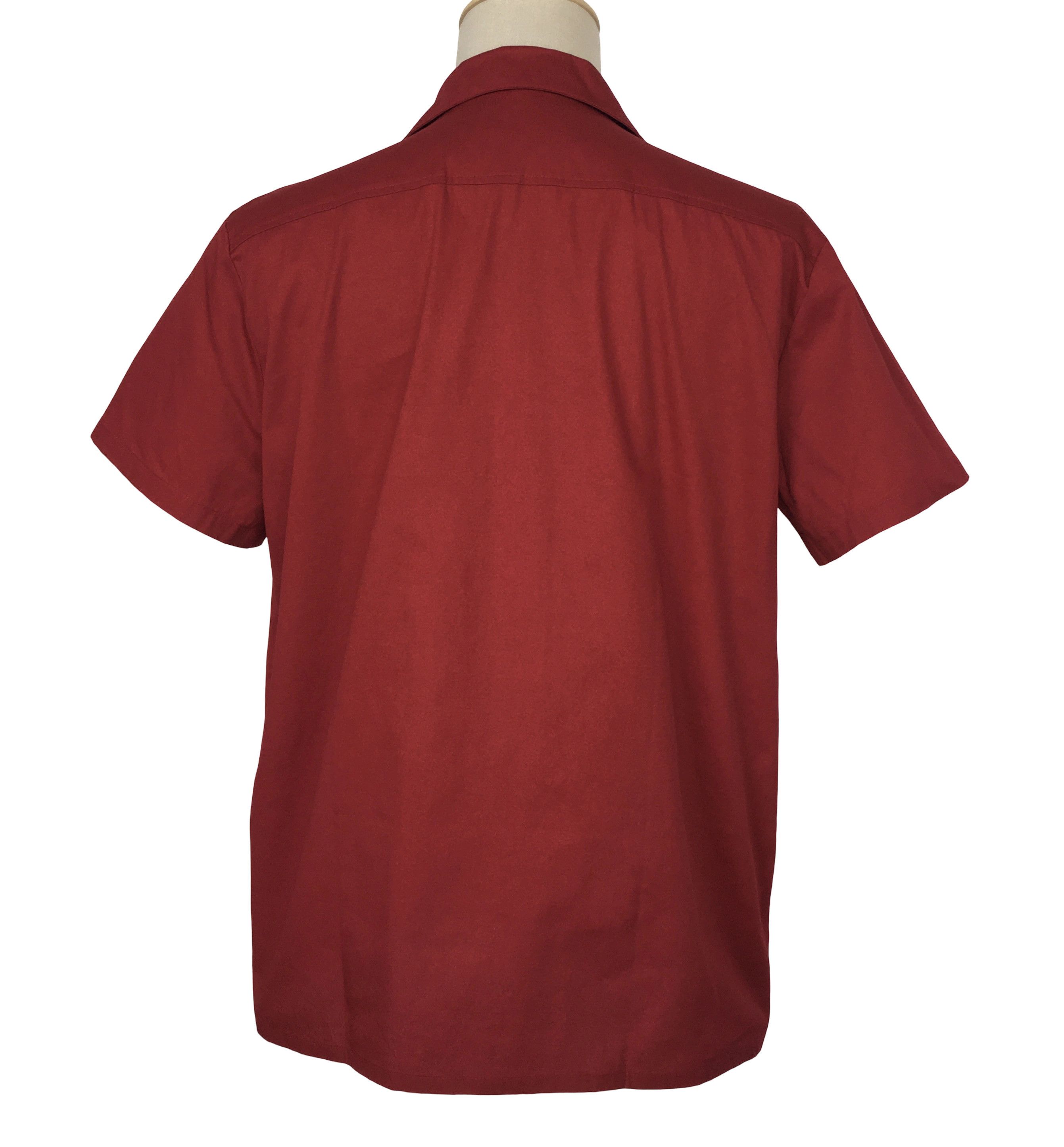 Other Men's Casual Shirts Maroon Color with Pocket Size US XXL / EU 58 / 5 - 4 Thumbnail