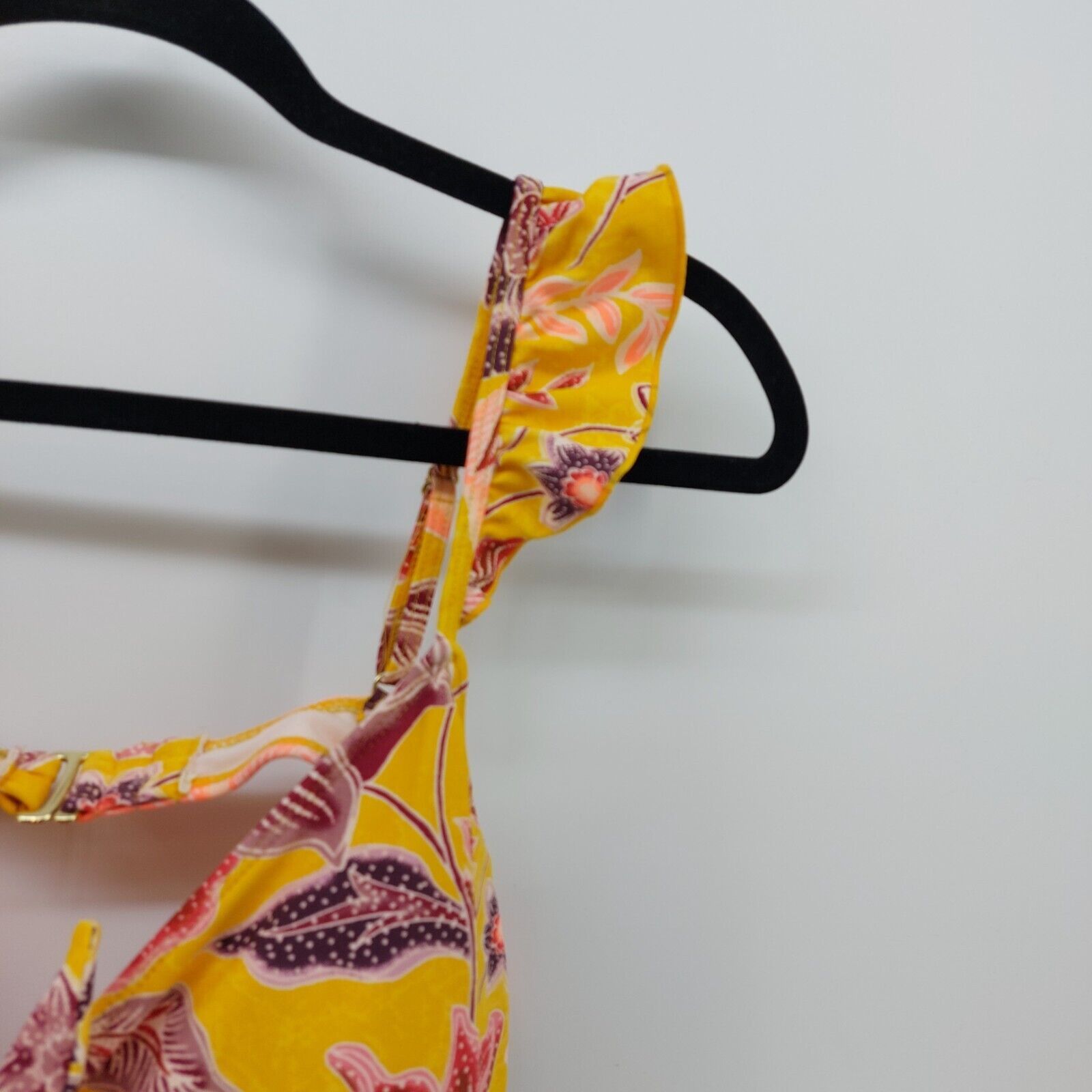 Other No Boundaries Women Bathing Suit Yellow Pink Purple Flowers Size L / US 10 / IT 46 - 3 Thumbnail