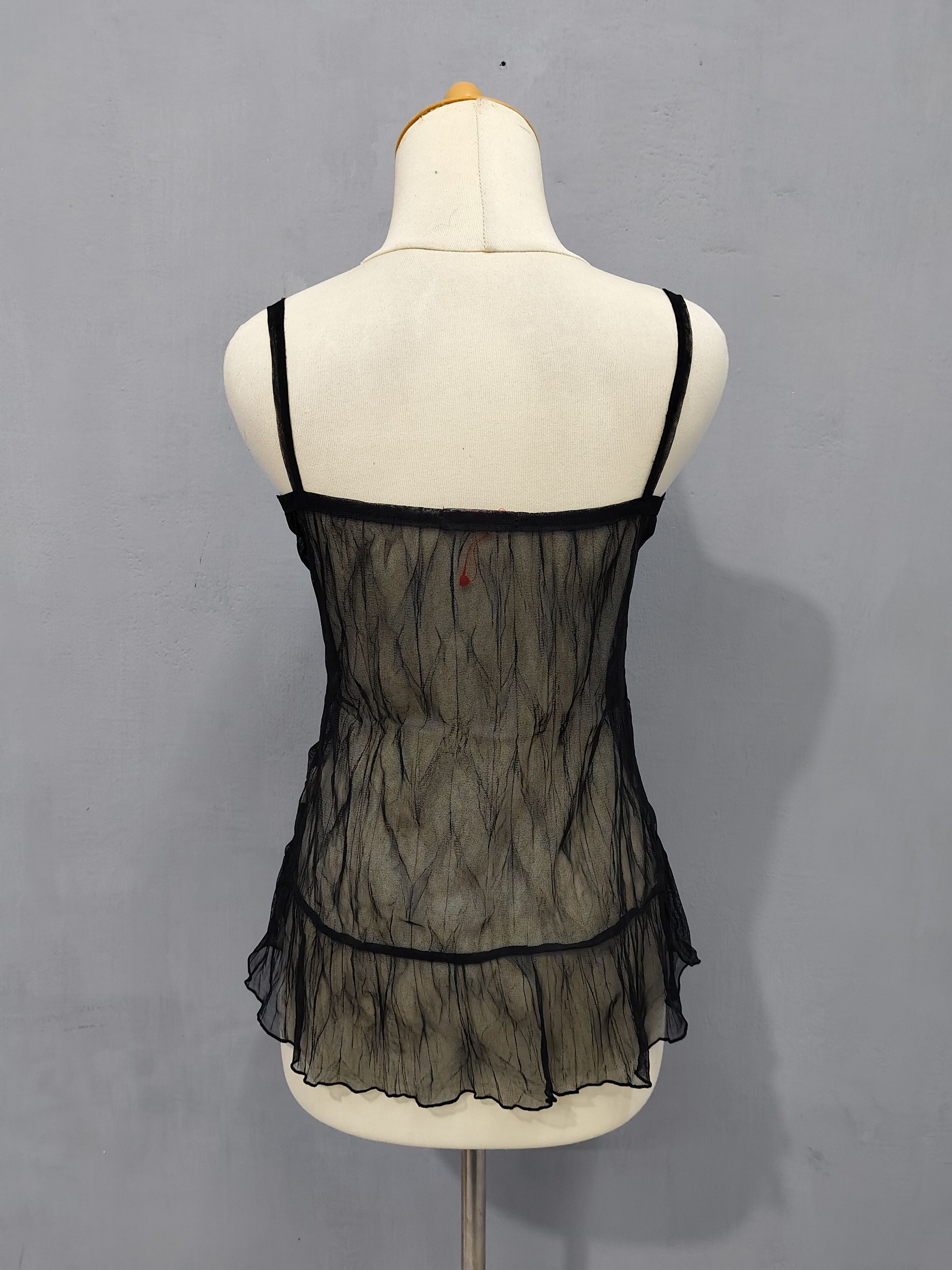 If Six Was Nine 2000s Douxce Deux🇯🇵 Gothic Fairy Grunge Y2K Layered Top Size M / US 6-8 / IT 42-44 - 4 Thumbnail