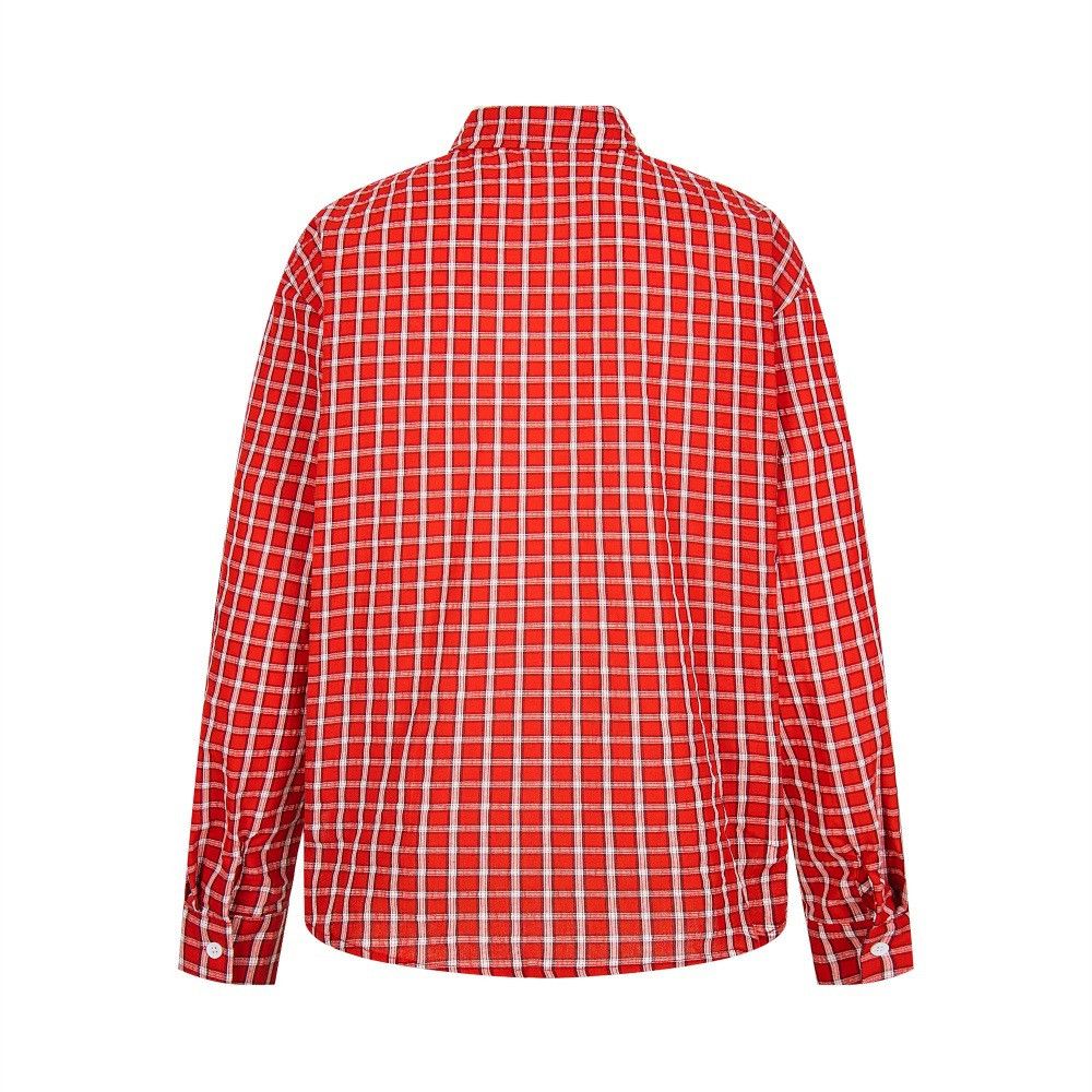 Vintage Men's trendy heart-shaped loose plaid long-sleeved shirt Size US M / EU 48-50 / 2 - 2 Thumbnail