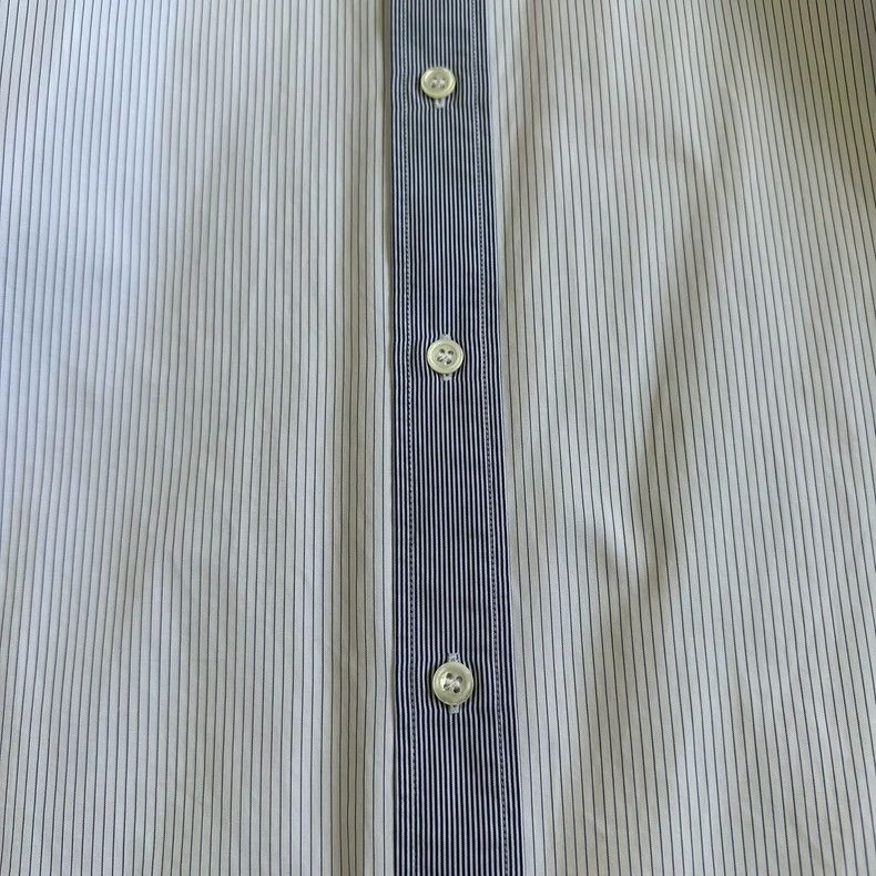 Dior Dior size 41 Neck stitching striped shirt jacket Size US XS / EU 42 / 0 - 3 Thumbnail