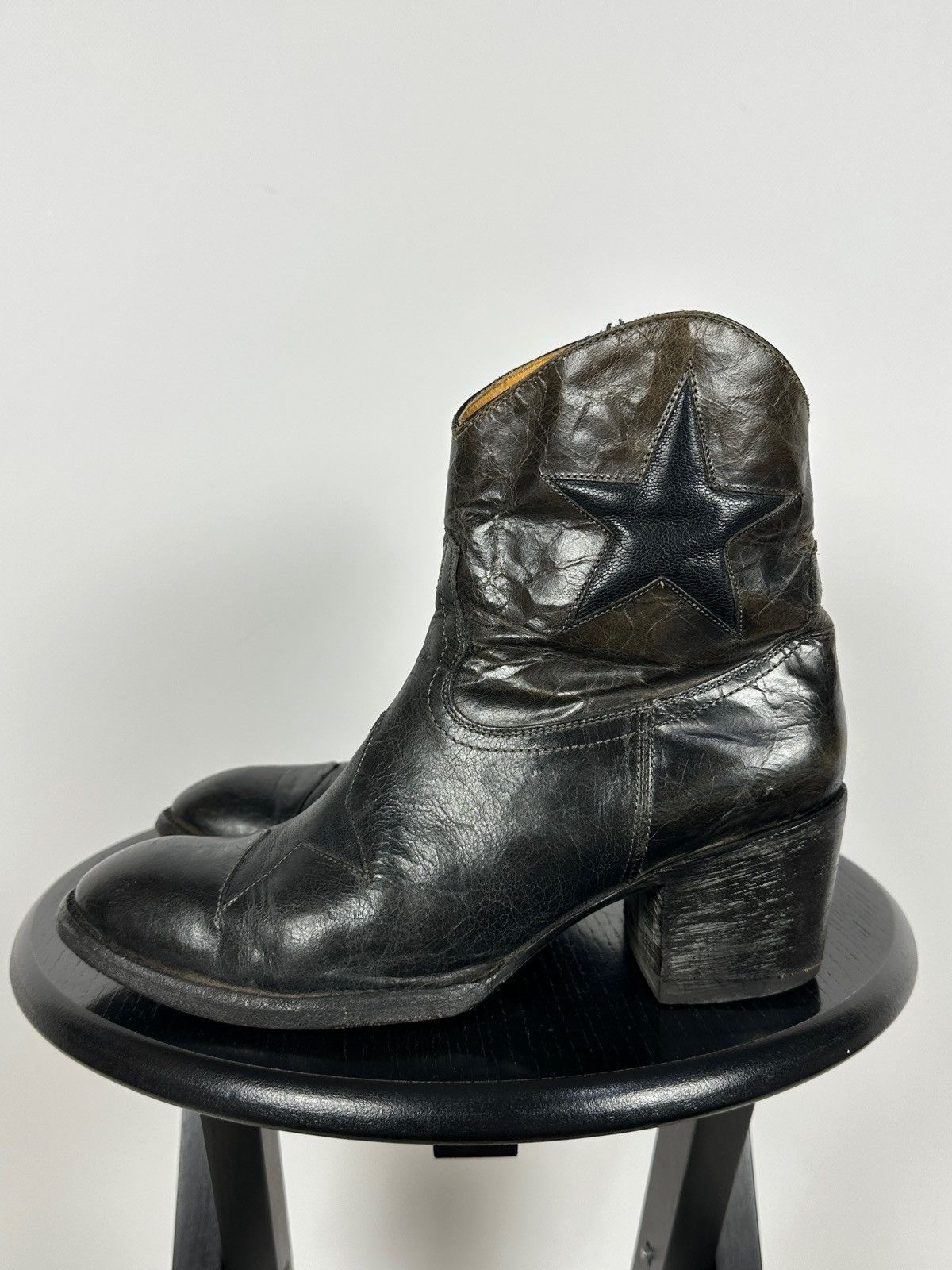 Old Gringo Old Gringo Mexicana Cowboy Leather Ankle Stars Boots Size US 8 / IT 38 - 4 Thumbnail