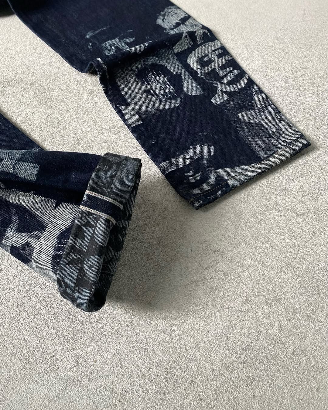 I Am Not A Human Being I Am Not Human Being Graphic Selvedge Pants Size US 32 / EU 48 - 2 Thumbnail