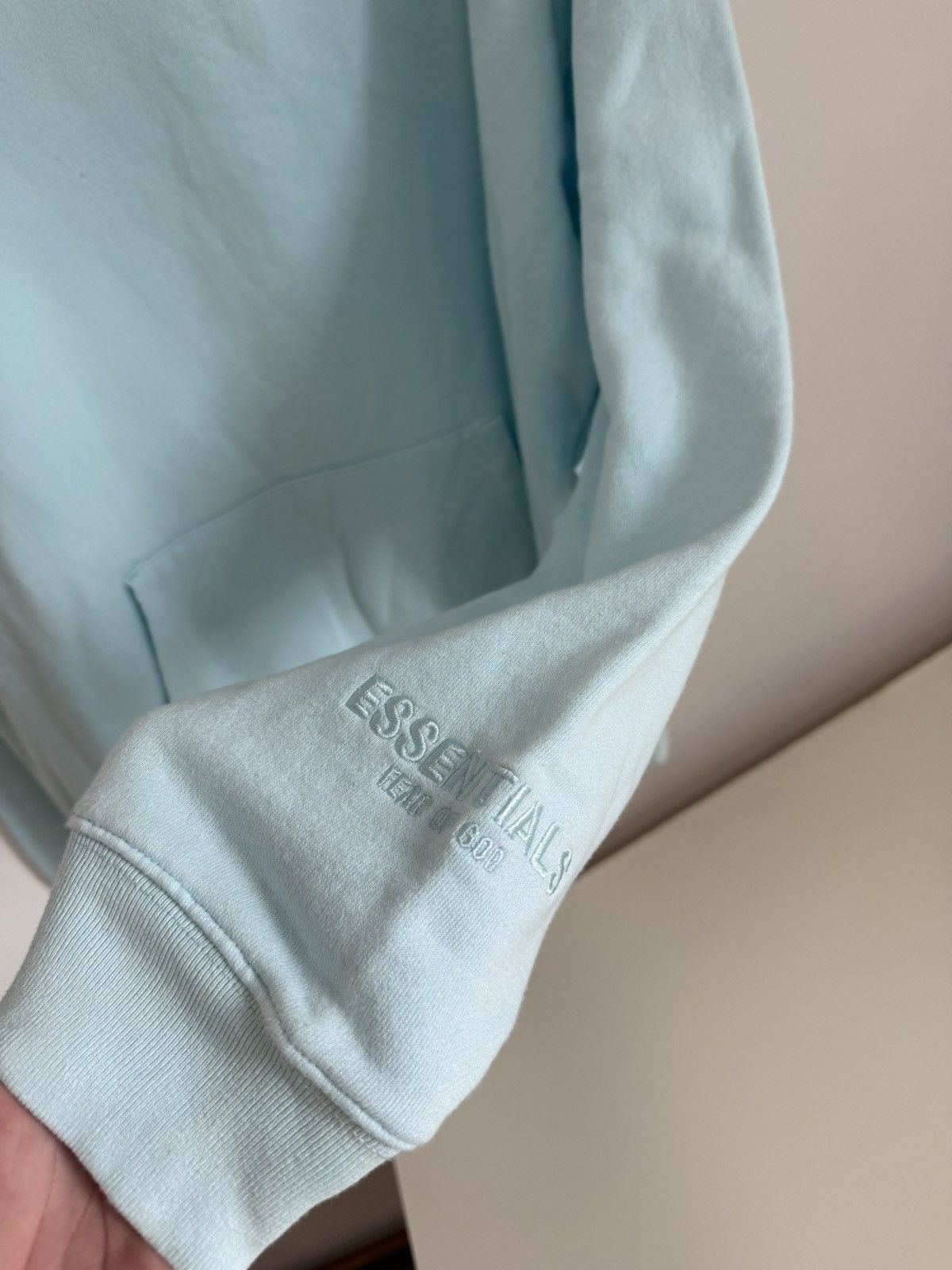 Fear of God Fear of God Essentials 3M Logo Pullover Hoodie 'Blue' Size US L / EU 52-54 / 3 - 3 Thumbnail