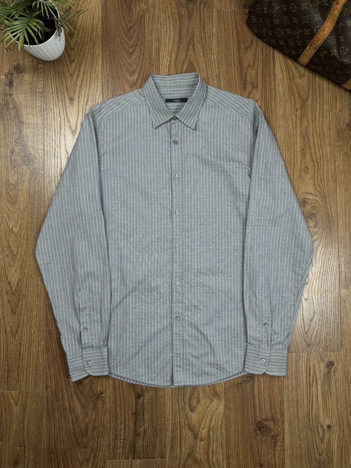 Z Zegna Shirt Z Zegna Italy original streetwear old money item Size US M / EU 48-50 / 2 - 1 Thumbnail