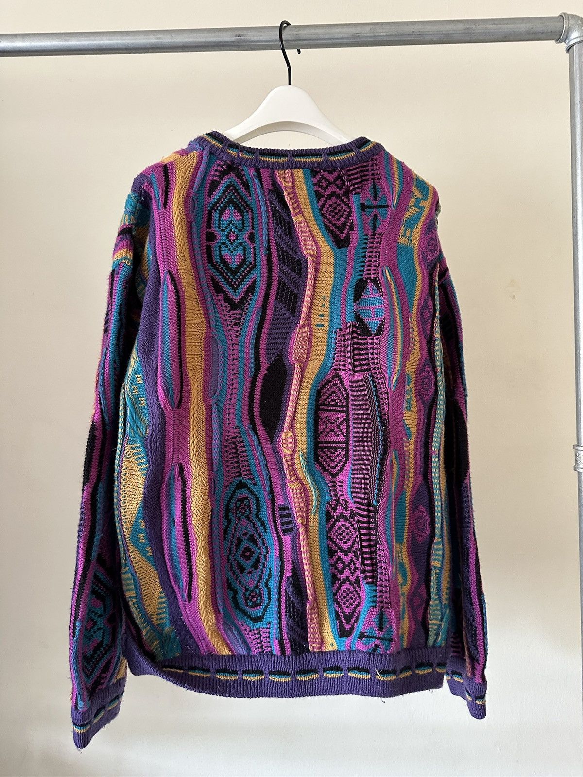Coogi 1980s Giovanni Uomo 3D Knitted Sweater Size US M / EU 48-50 / 2 - 5 Thumbnail