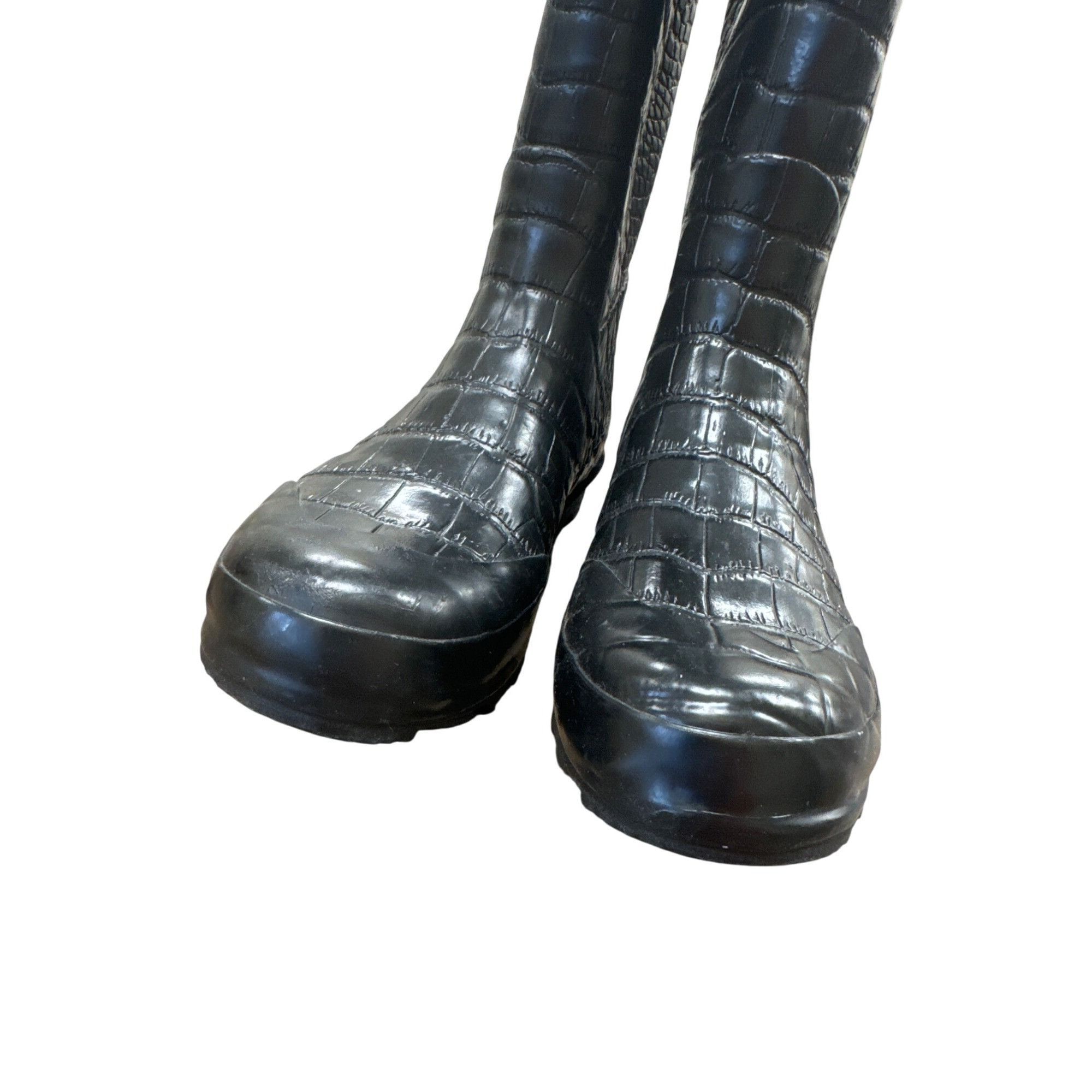 Other Khombu Womens Black Crocodile-Embossed Rain & Snow Boots Siz Size US 10 / IT 40 - 7 Thumbnail