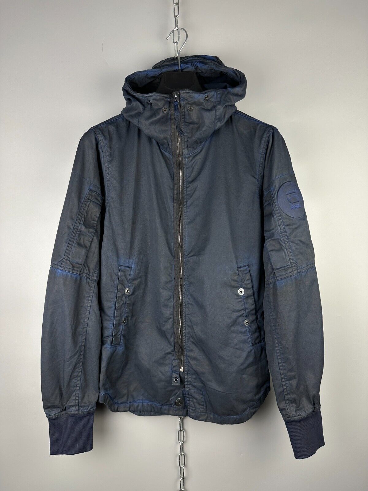 G-Star NEW G Star Garment Dyed Washed Batt Hdd Jacket Size US XS / EU 42 / 0 - 1 Thumbnail