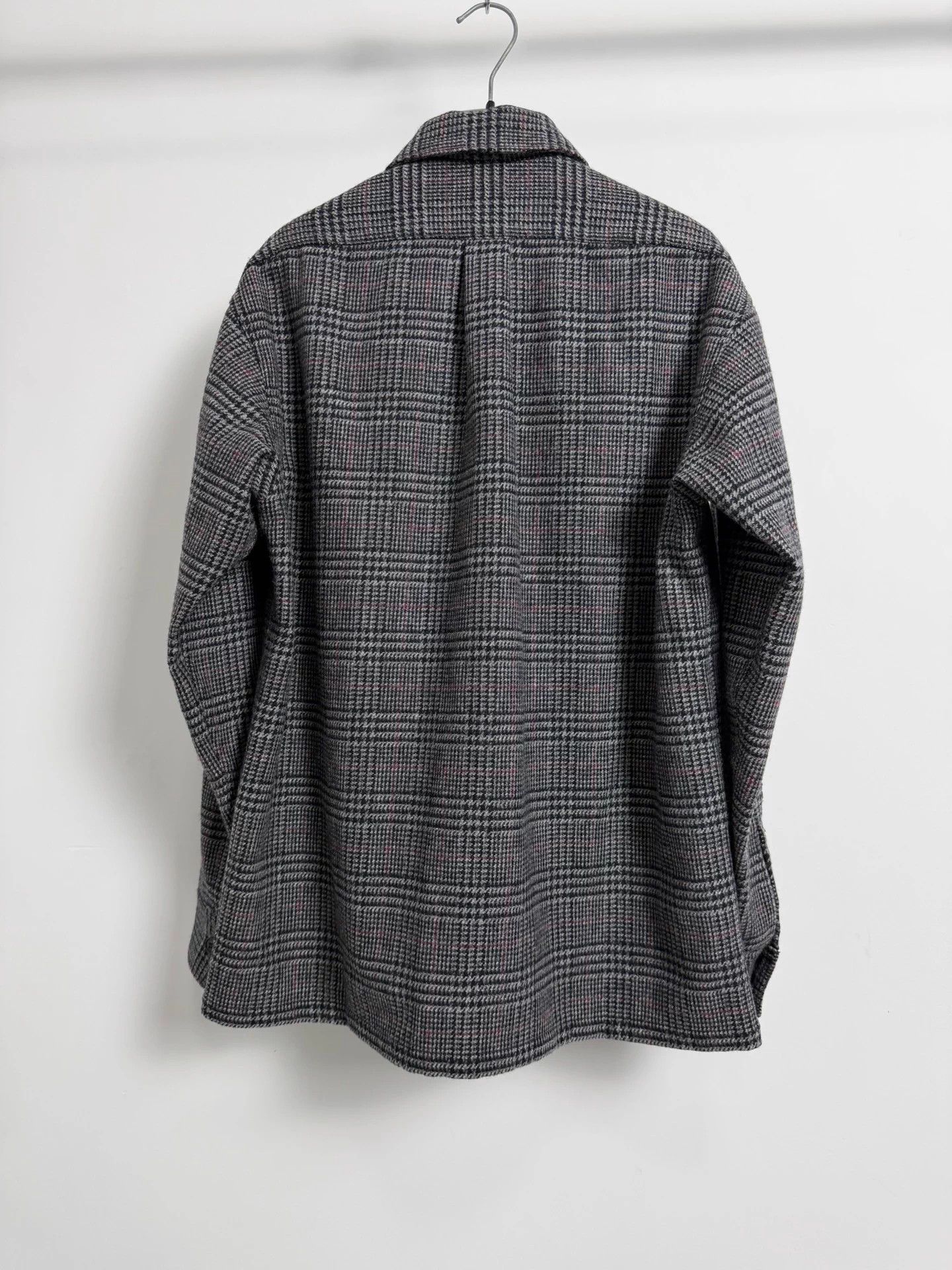 Saint Laurent Paris SLP 16FW Hedi POW Check Wool Overshirt Sample S Size US S / EU 44-46 / 1 - 2 Thumbnail